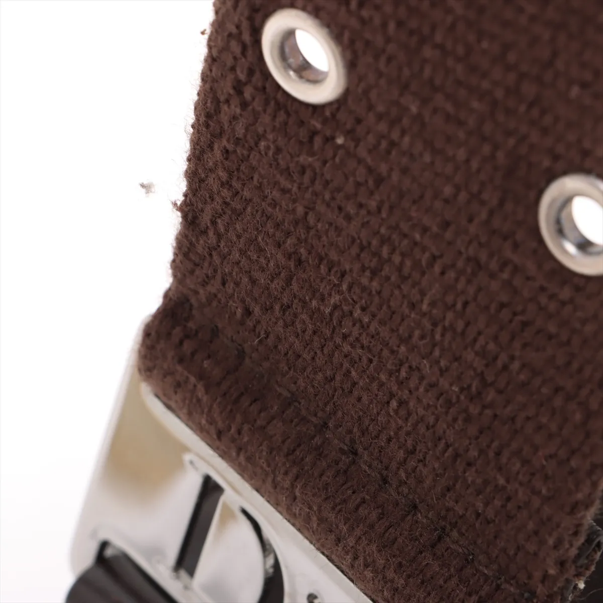 Trotter Street Chic Canvas x Leather Shoulder Bag, Brown, Unsigned Guarantee Card — view 10