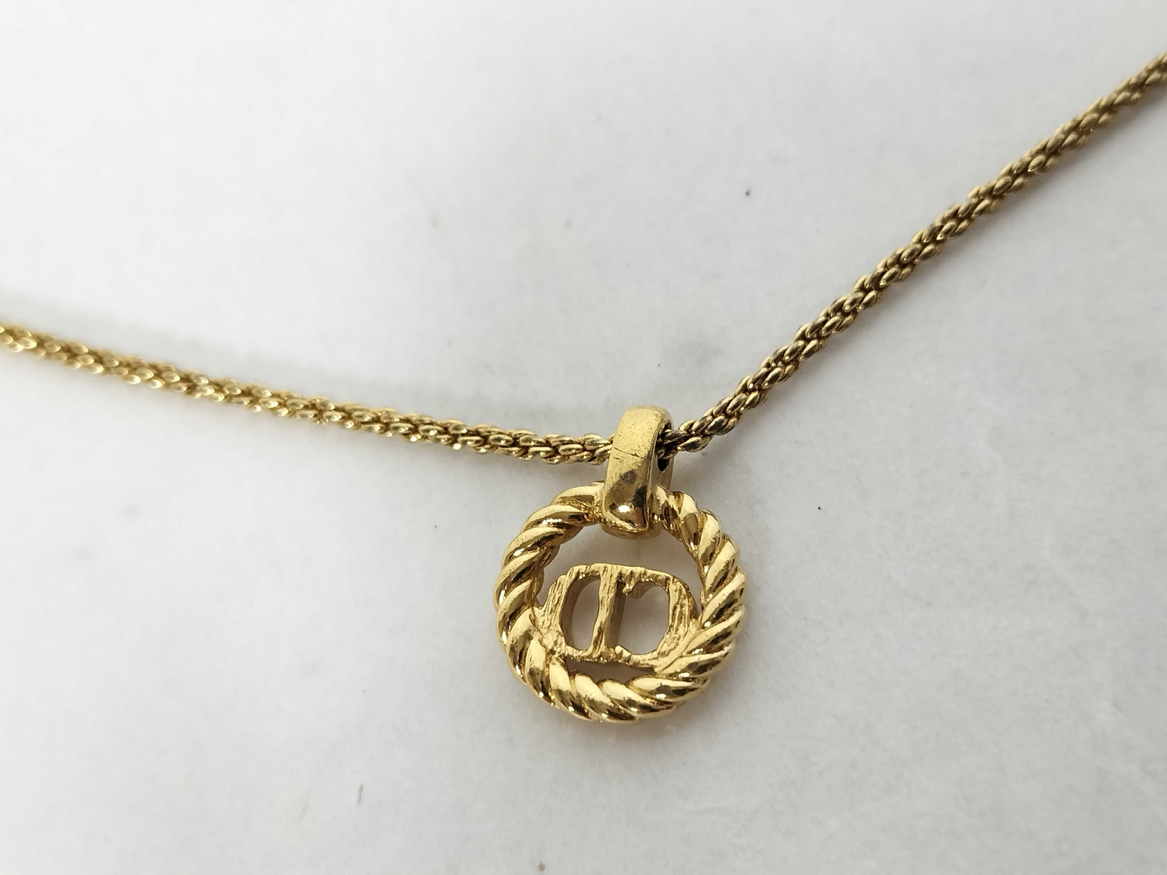 Circle CD Logo Necklace — view 2