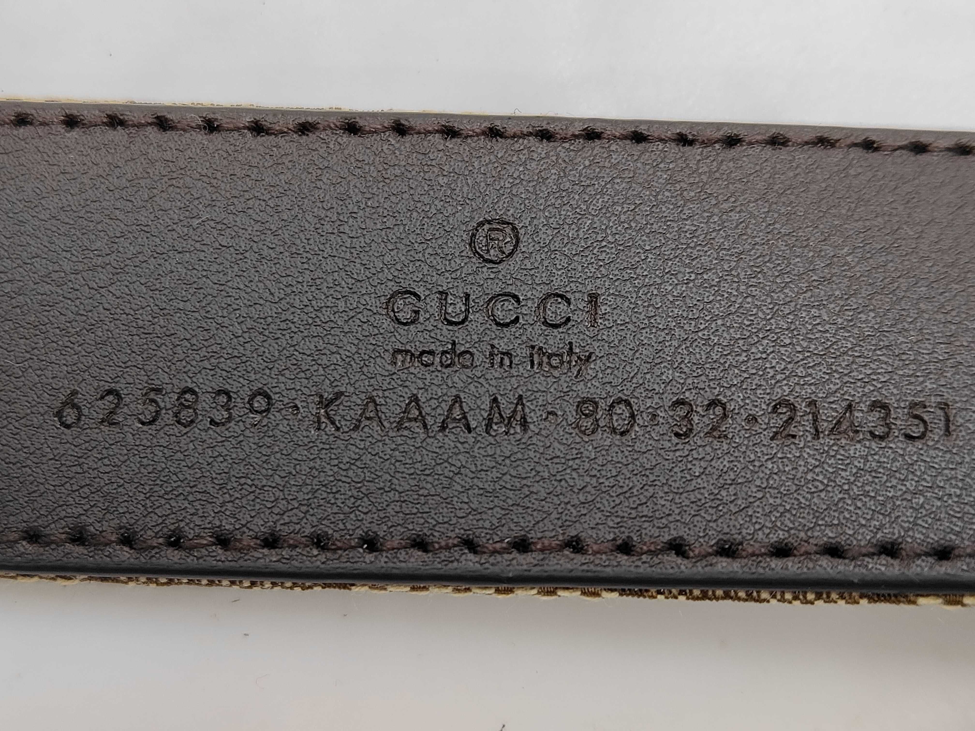 625839 GG Canvas Belt 80 / 32 Belt — view 5
