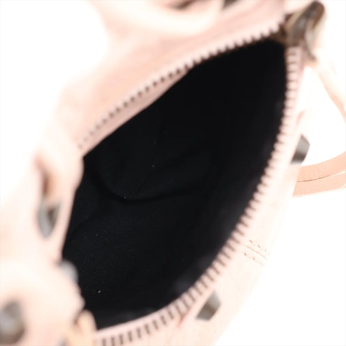 Mini Pom 246438 Leather 2-Way Handbag Pink with Mirror — view 10