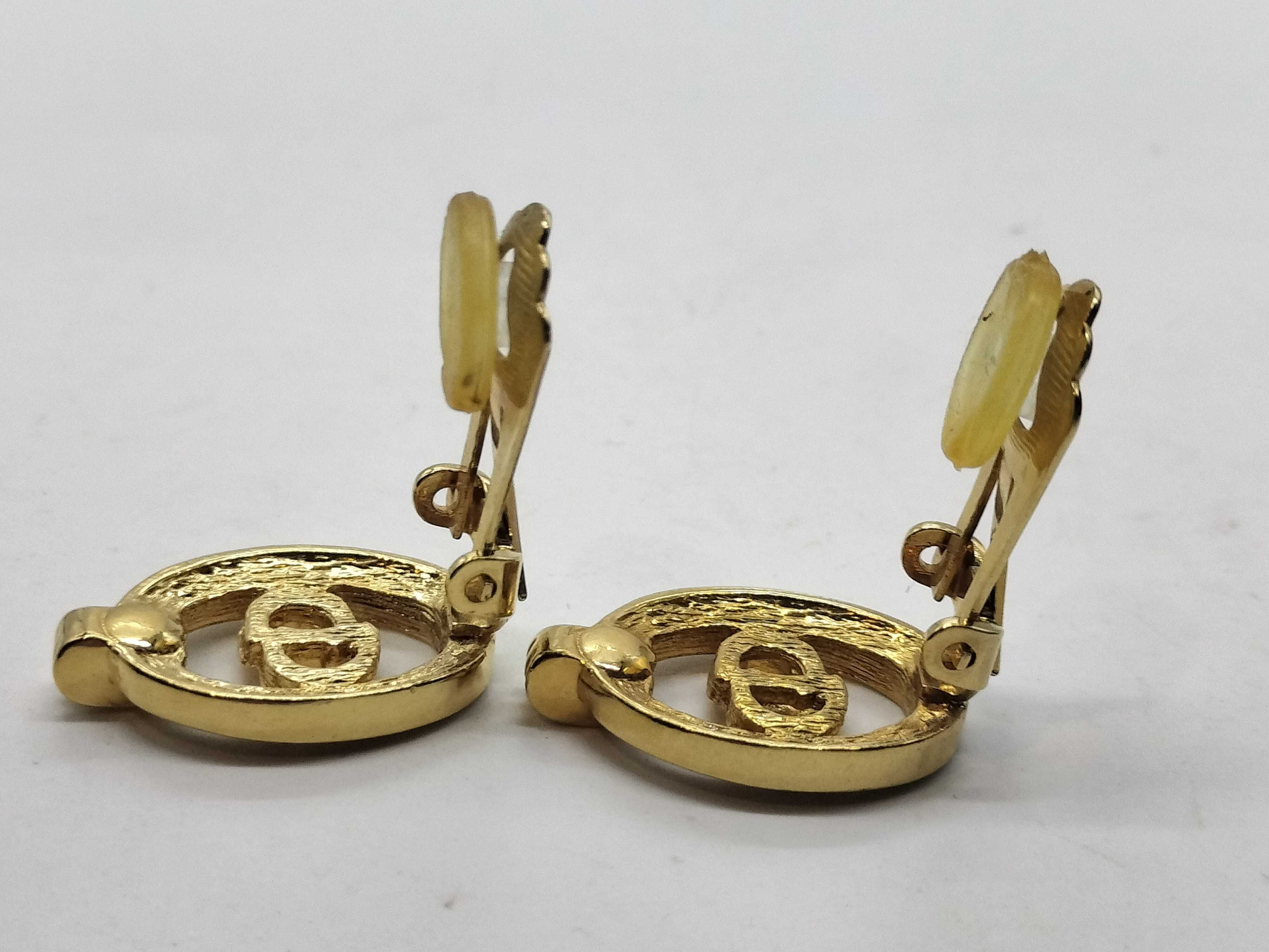 Rhinestone Logo Earrings — view 6
