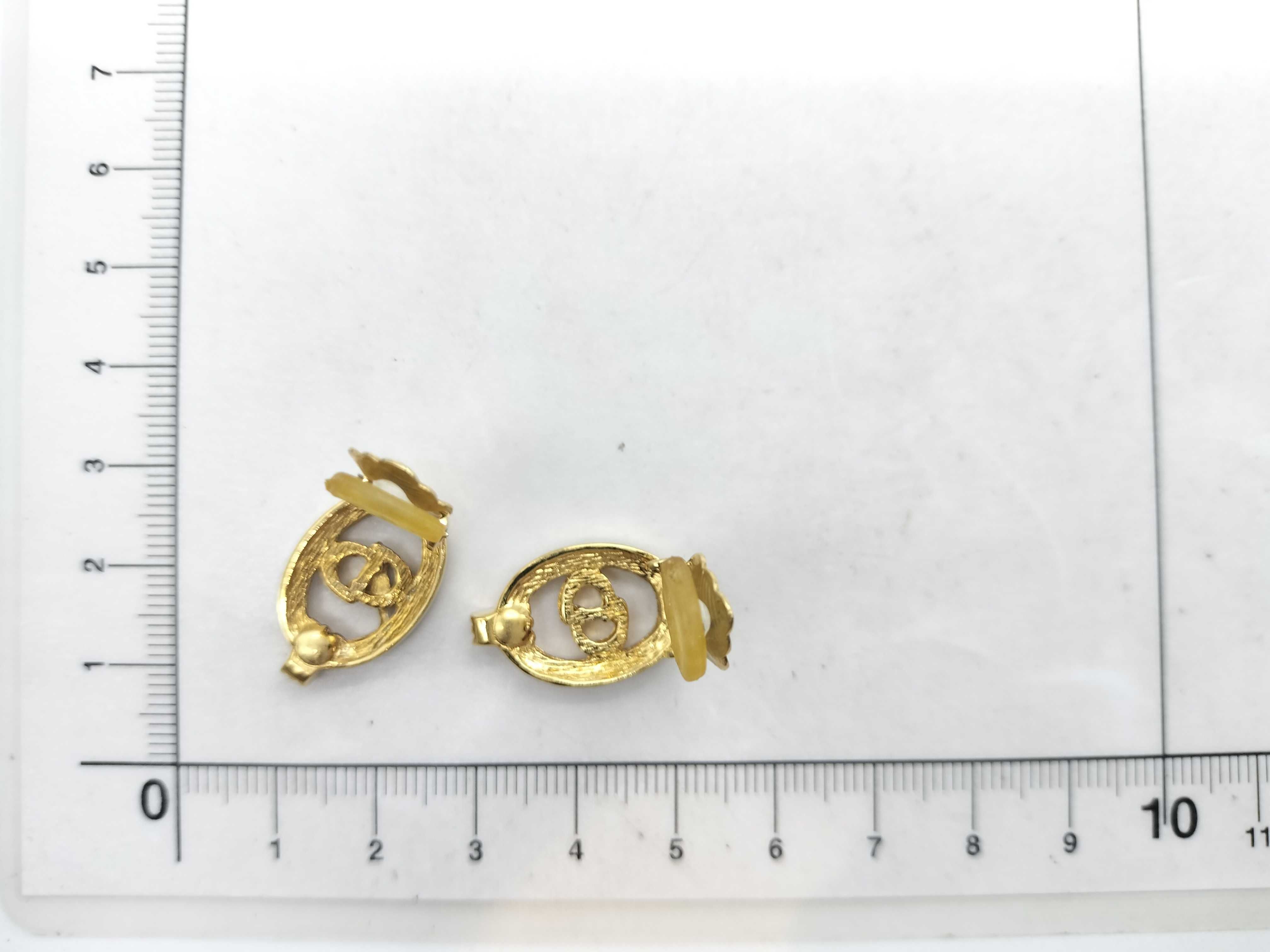 Rhinestone Logo Earrings — view 7