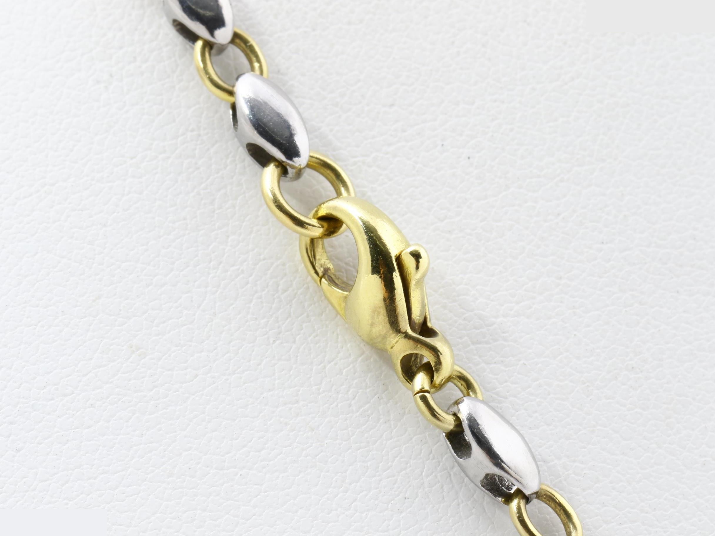 750YG/SS necklace combination, 36.1g, chain approximately 50cm — view 5