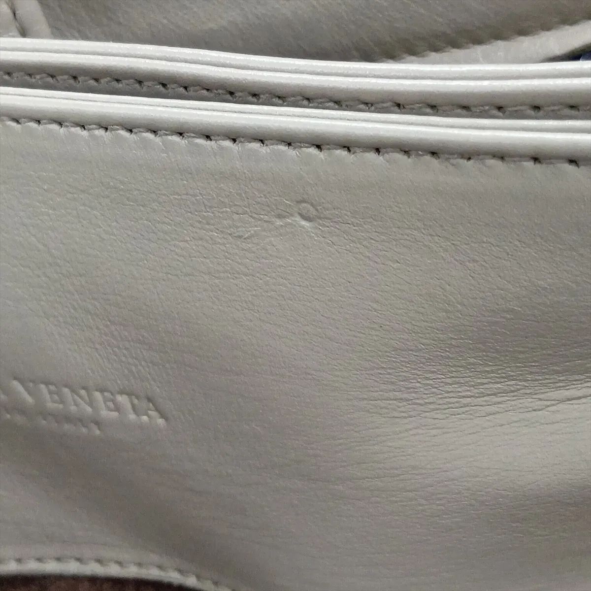 Intrecciato Roma Leather Tote Bag, Beige — view 12