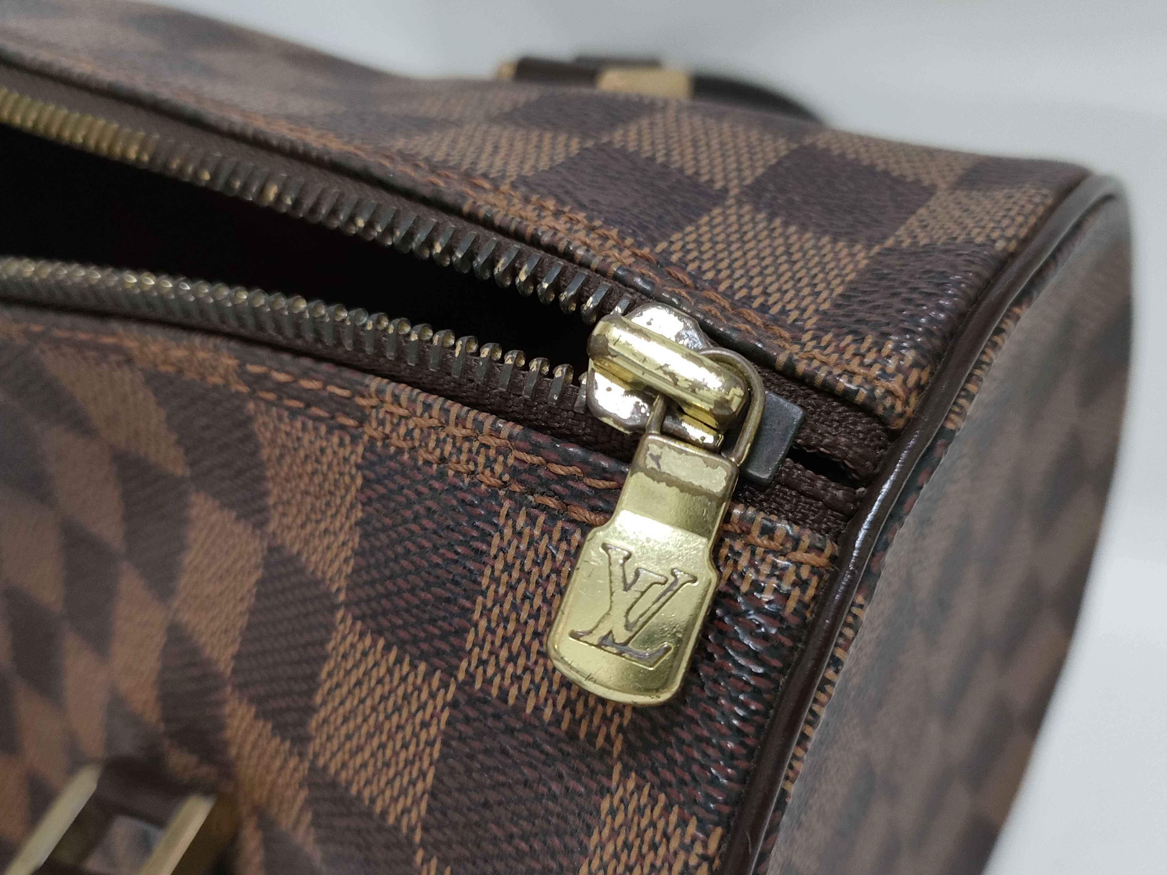 Damier Papillon 30 N51303 MB1013 Brown Handbag — view 12