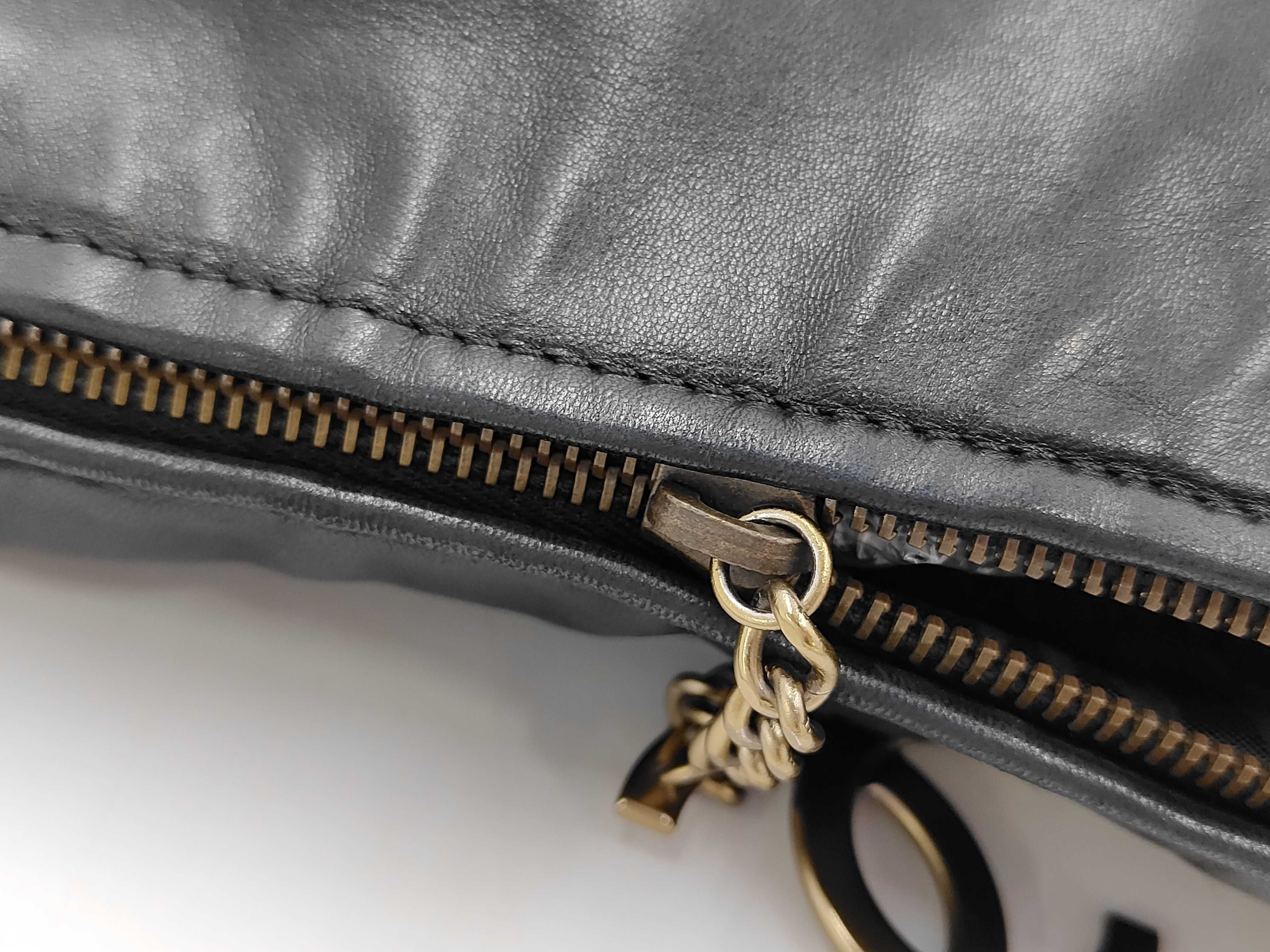 Ring Chain Hobo Bag 7886081 Black Leather Shoulder Bag — view 8