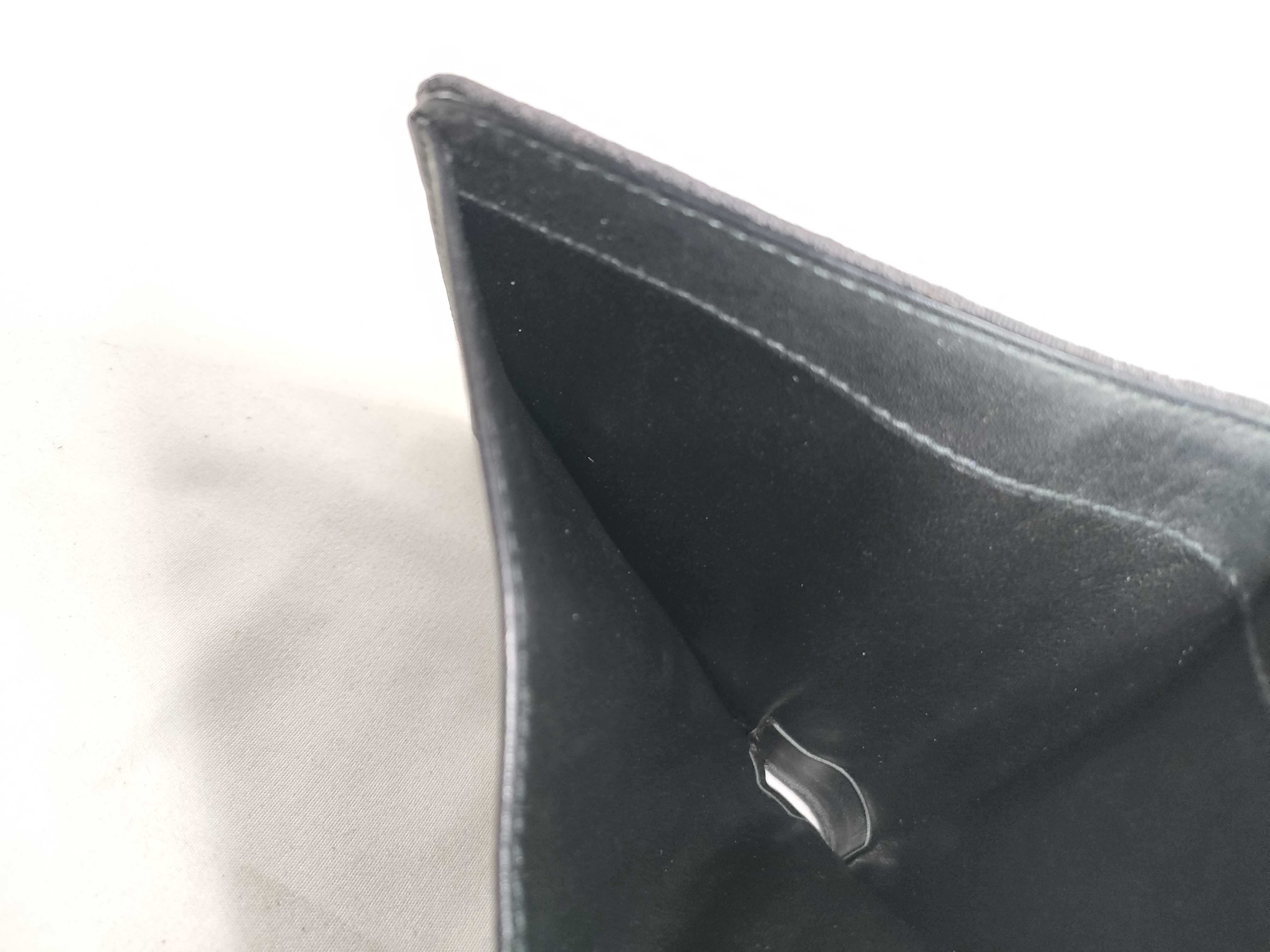 C Macadam Tri-fold Wallet, Canvas x Leather, Black — view 11