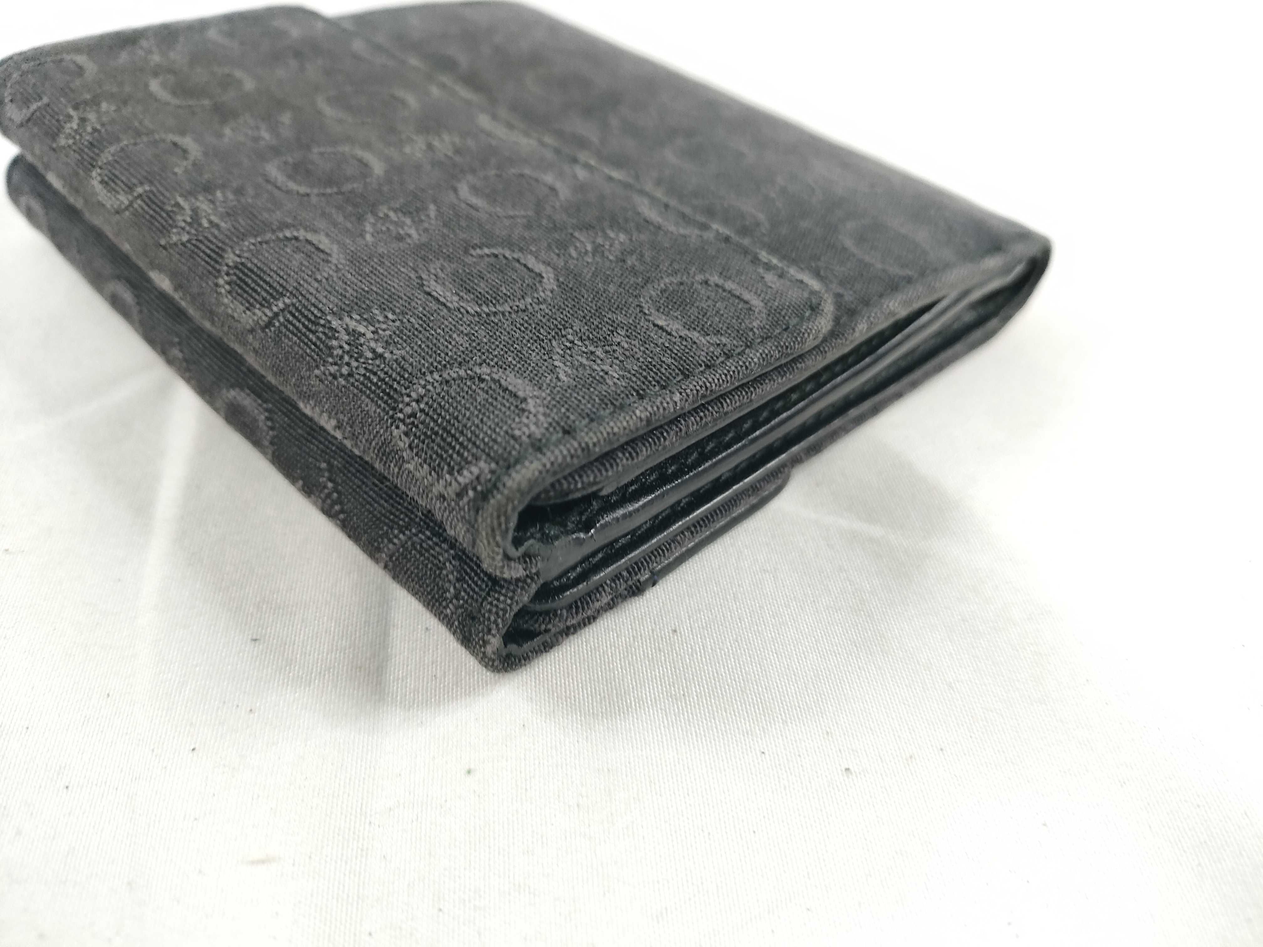 C Macadam Tri-fold Wallet, Canvas x Leather, Black — view 3