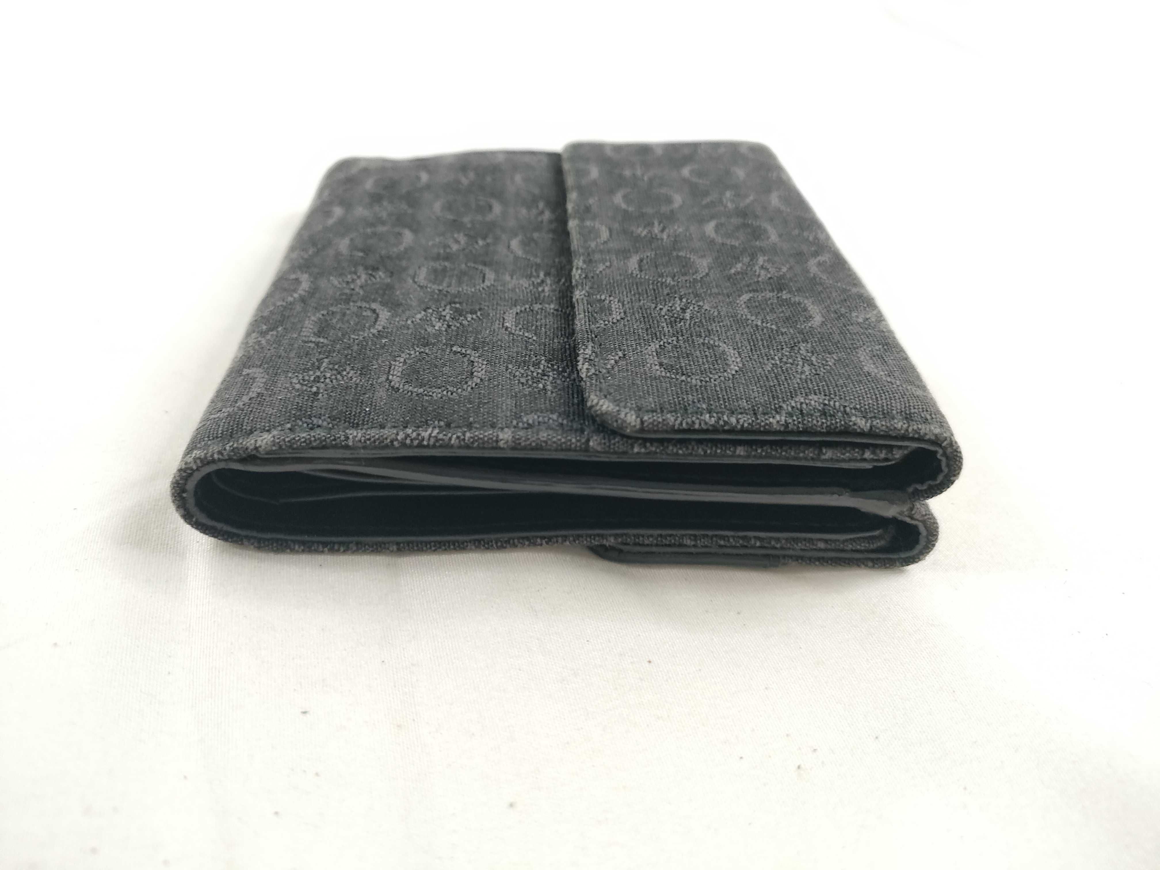 C Macadam Tri-fold Wallet, Canvas x Leather, Black — view 5