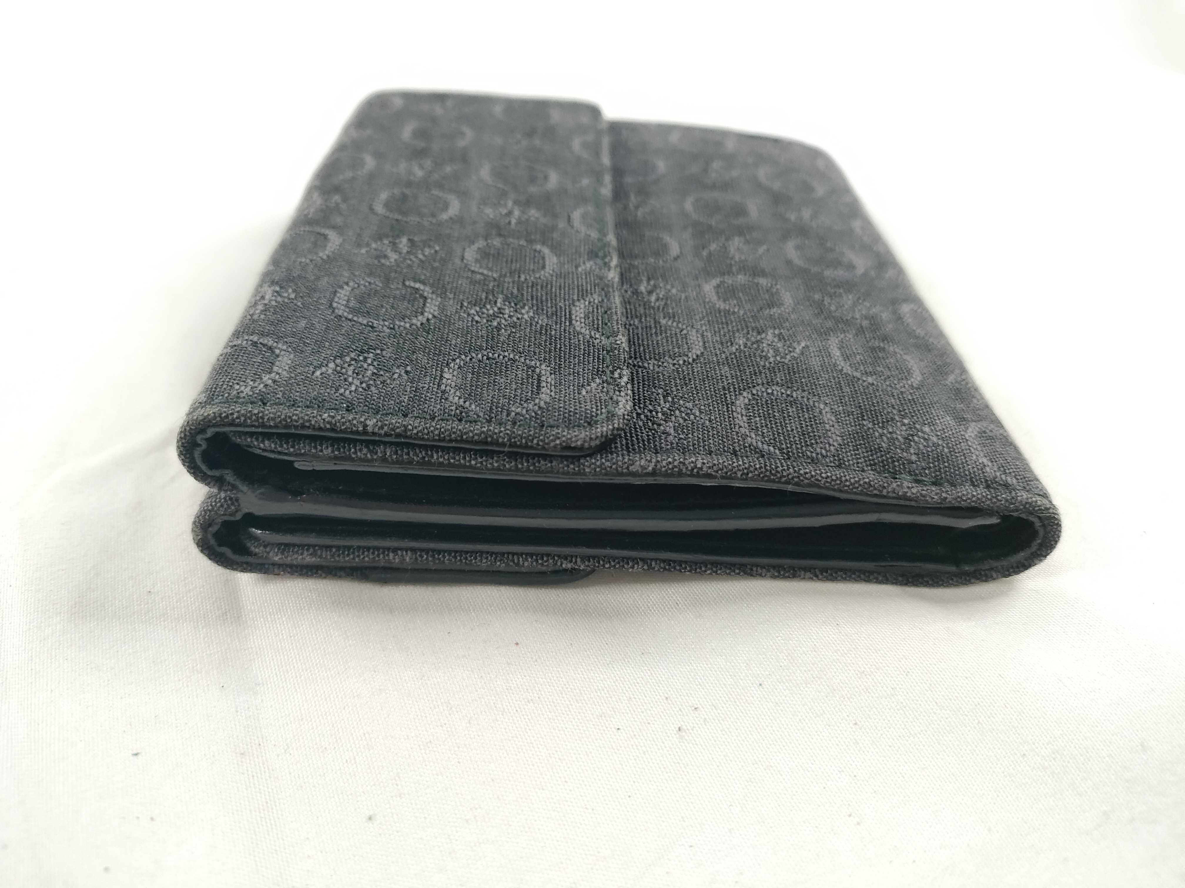 C Macadam Tri-fold Wallet, Canvas x Leather, Black — view 7