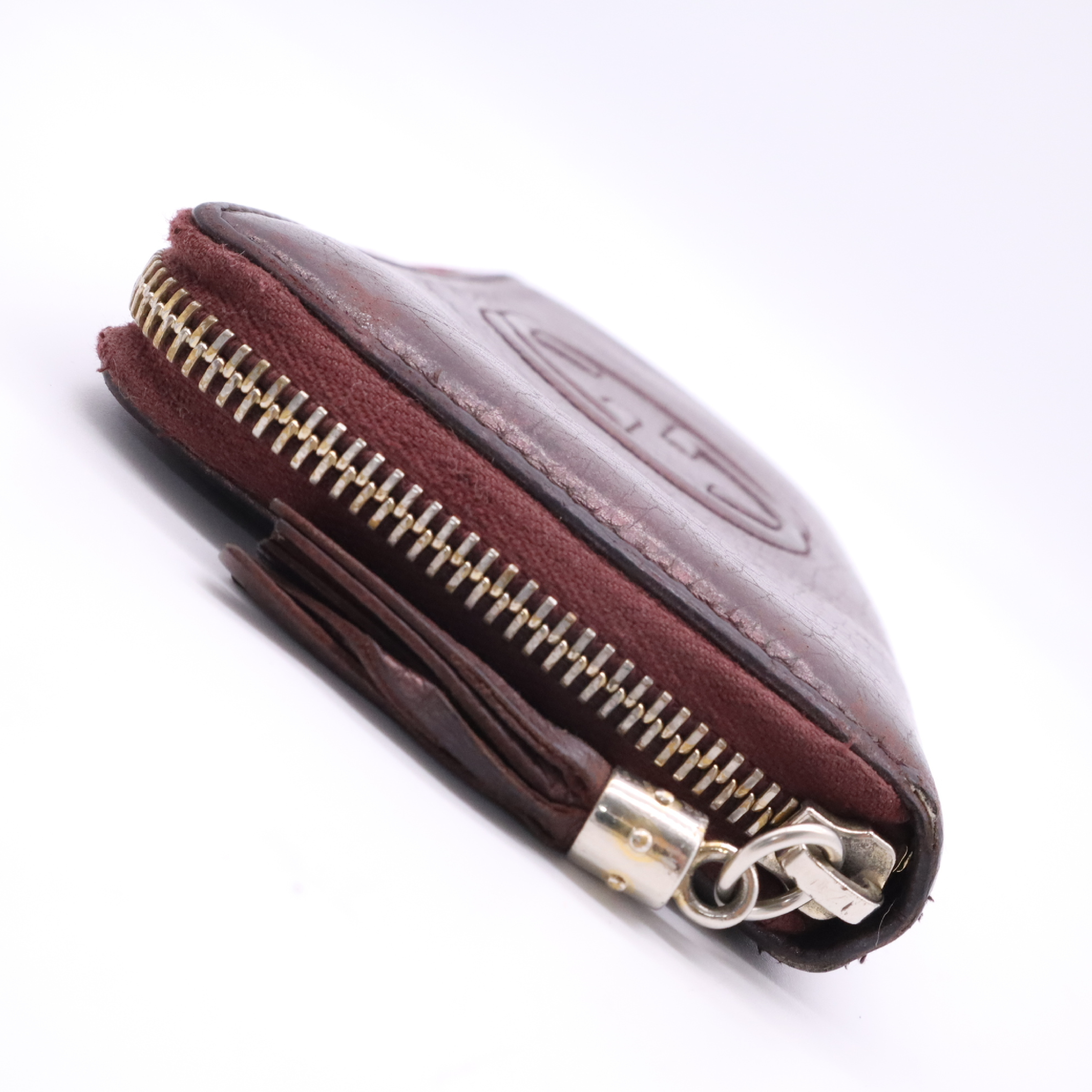308004 Leather Soho Long Wallet, Bordeaux — view 3