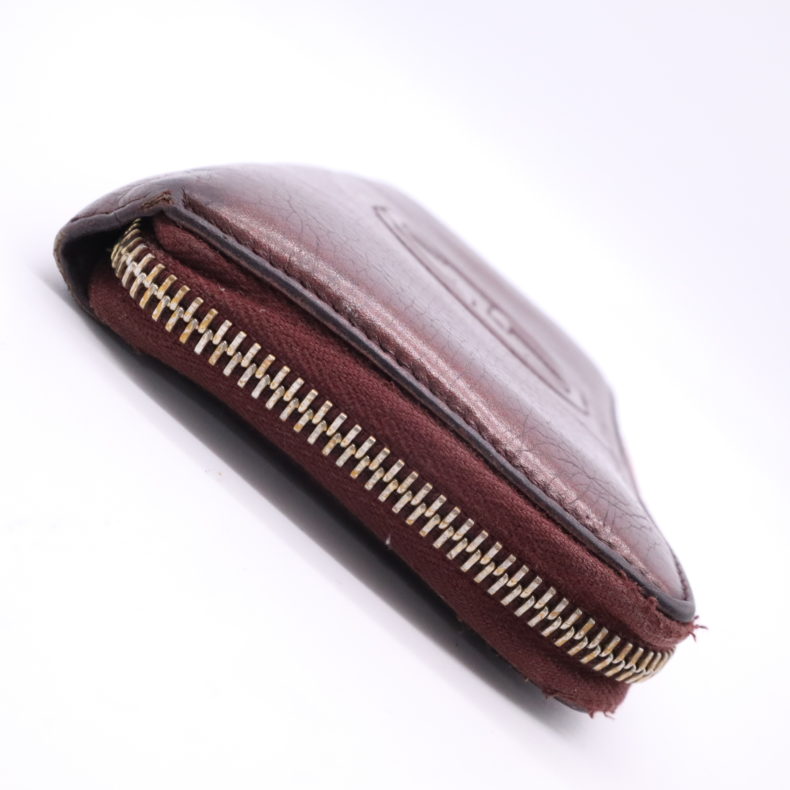 308004 Leather Soho Long Wallet, Bordeaux — view 4