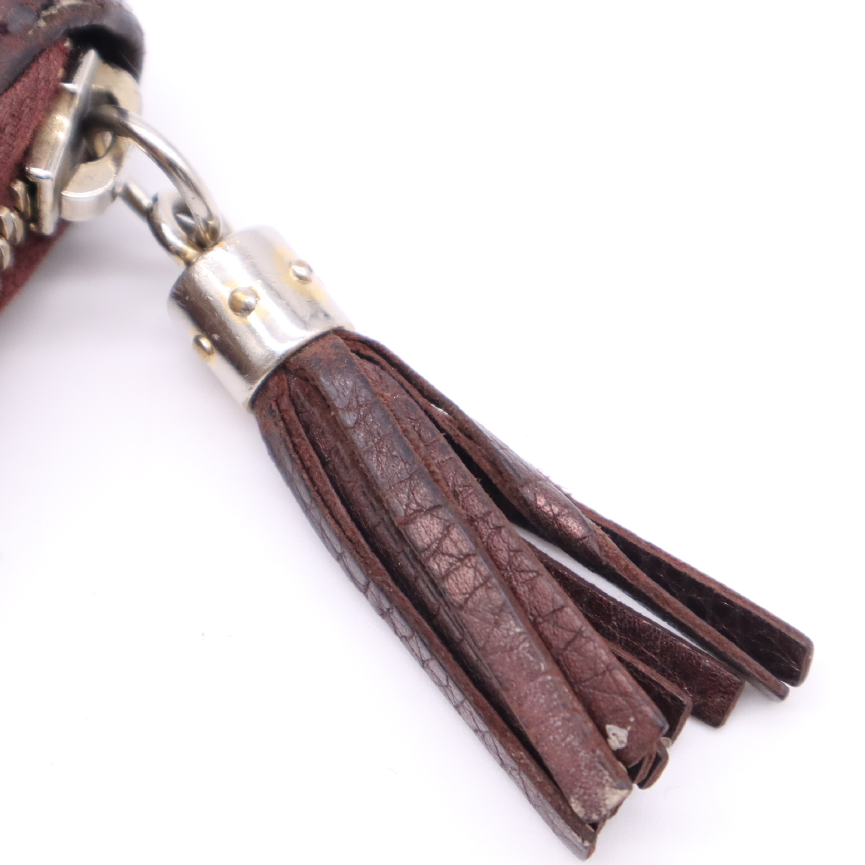 308004 Leather Soho Long Wallet, Bordeaux — view 7