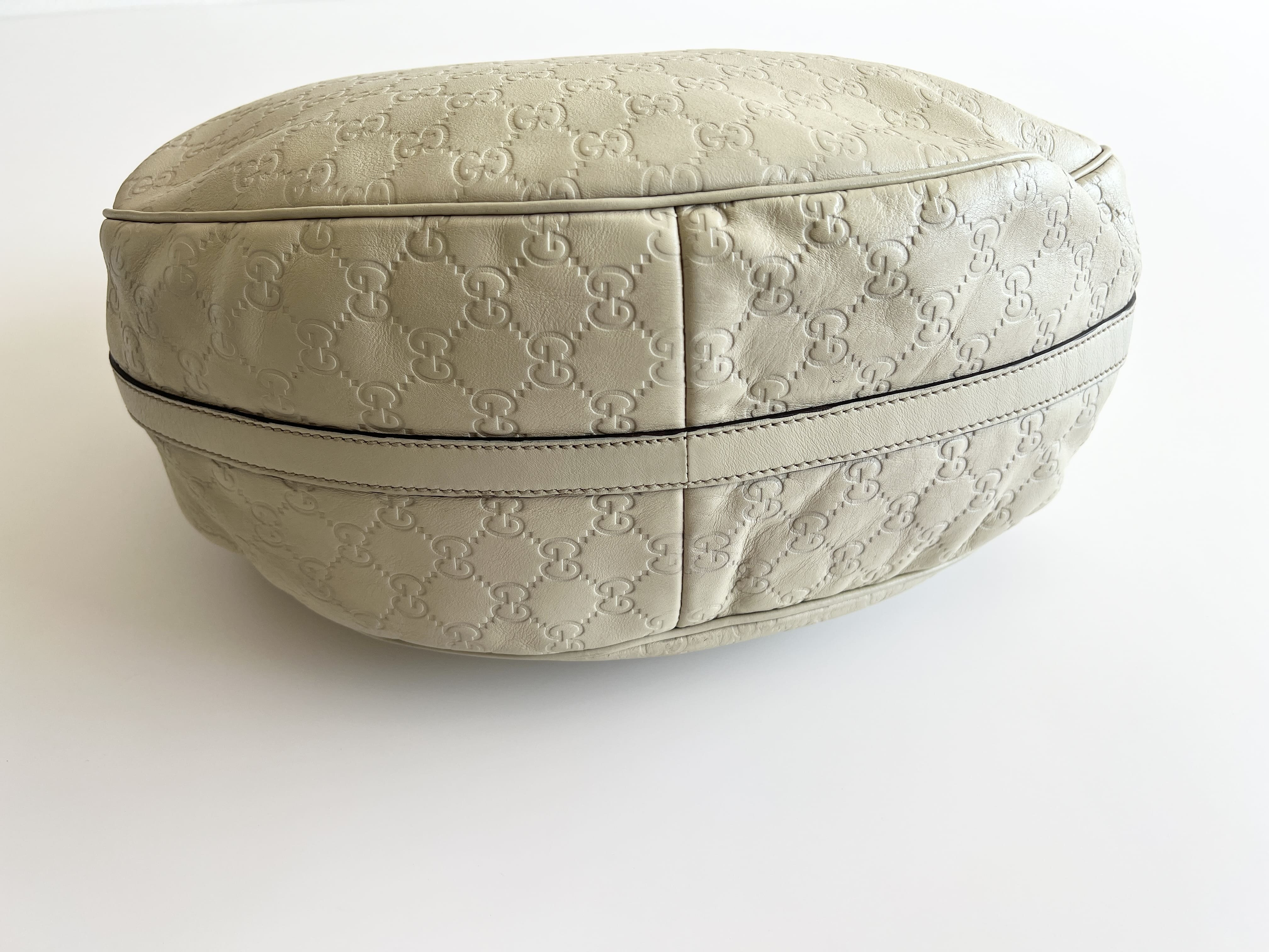 Guccissima Twins GG Logo Leather Hobo One-Shoulder Bag — view 13