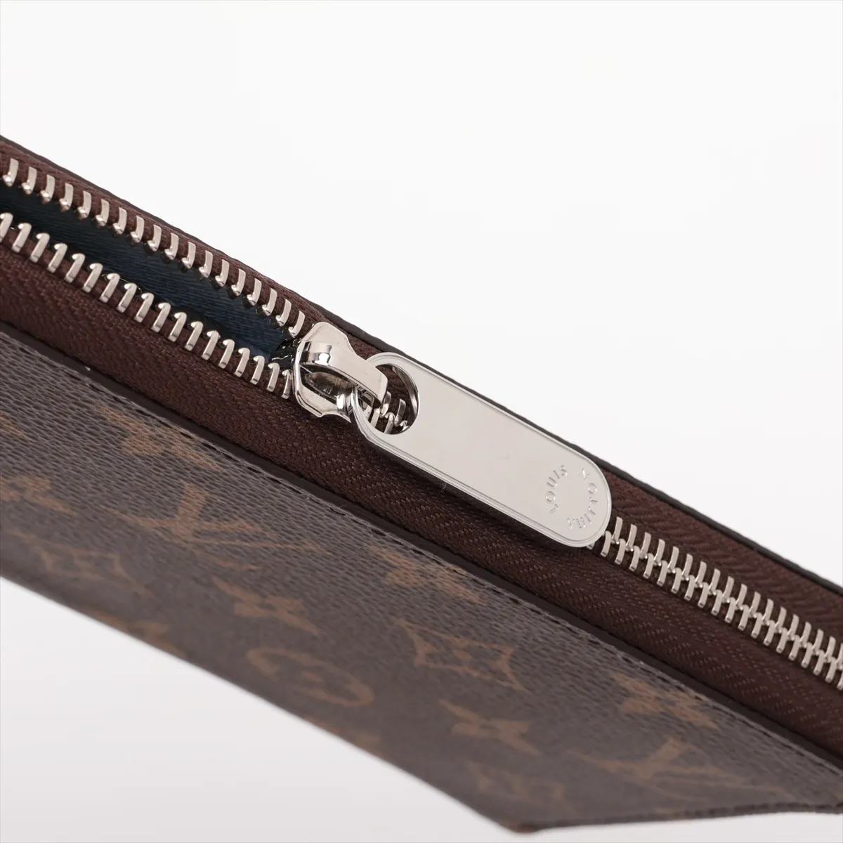 Monogram Zippy Wallet M27029 Brown x Silver Round Zip Wallet (RFID Detector) — view 13