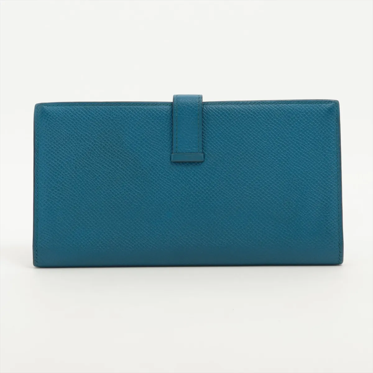 Bearn Soufflé Veau Epsom Long Wallet Blue Silver Hardware C:2018 — view 2