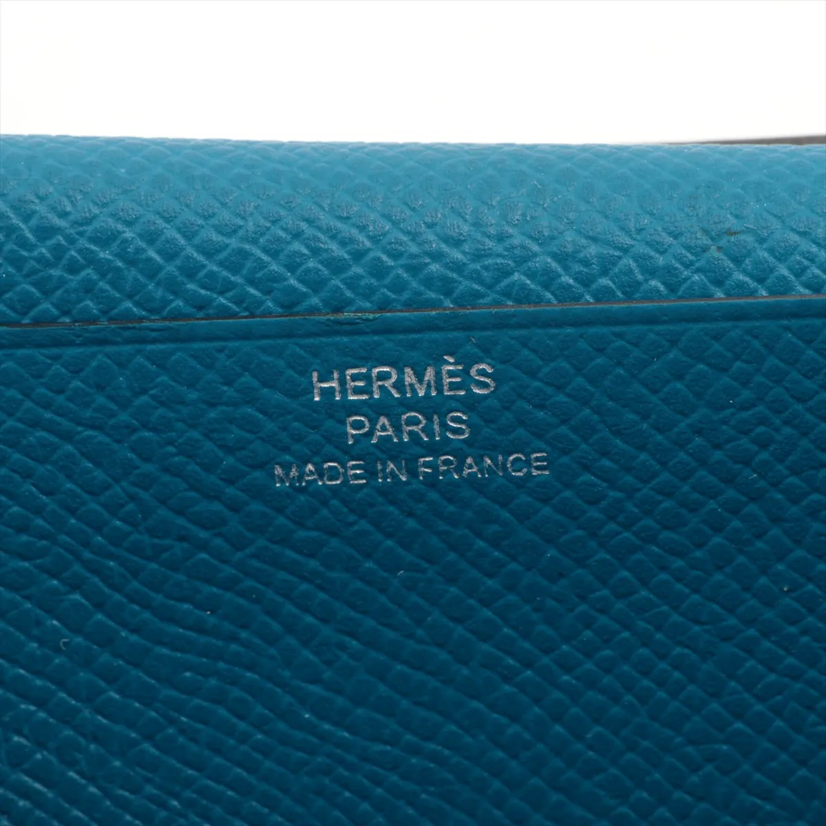 Bearn Soufflé Veau Epsom Long Wallet Blue Silver Hardware C:2018 — view 9