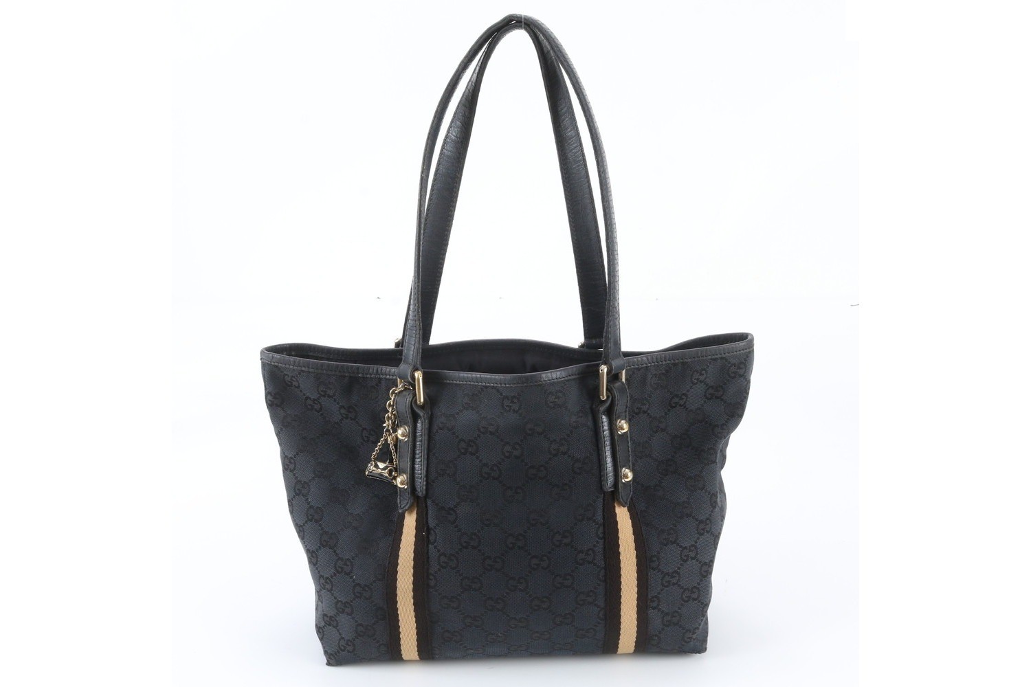GG Canvas 137396 Leather Tote Bag