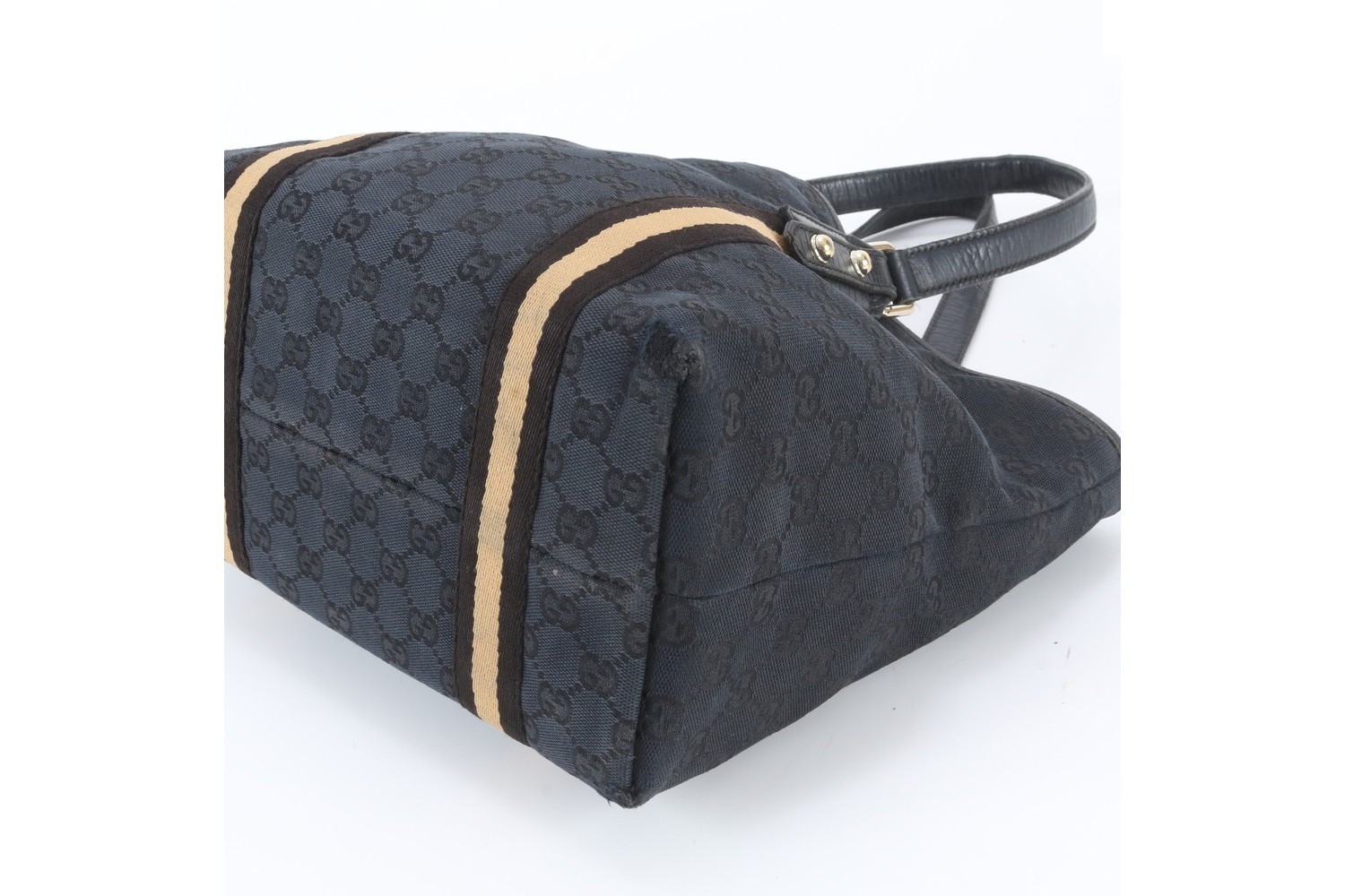 GG Canvas 137396 Leather Tote Bag — view 4