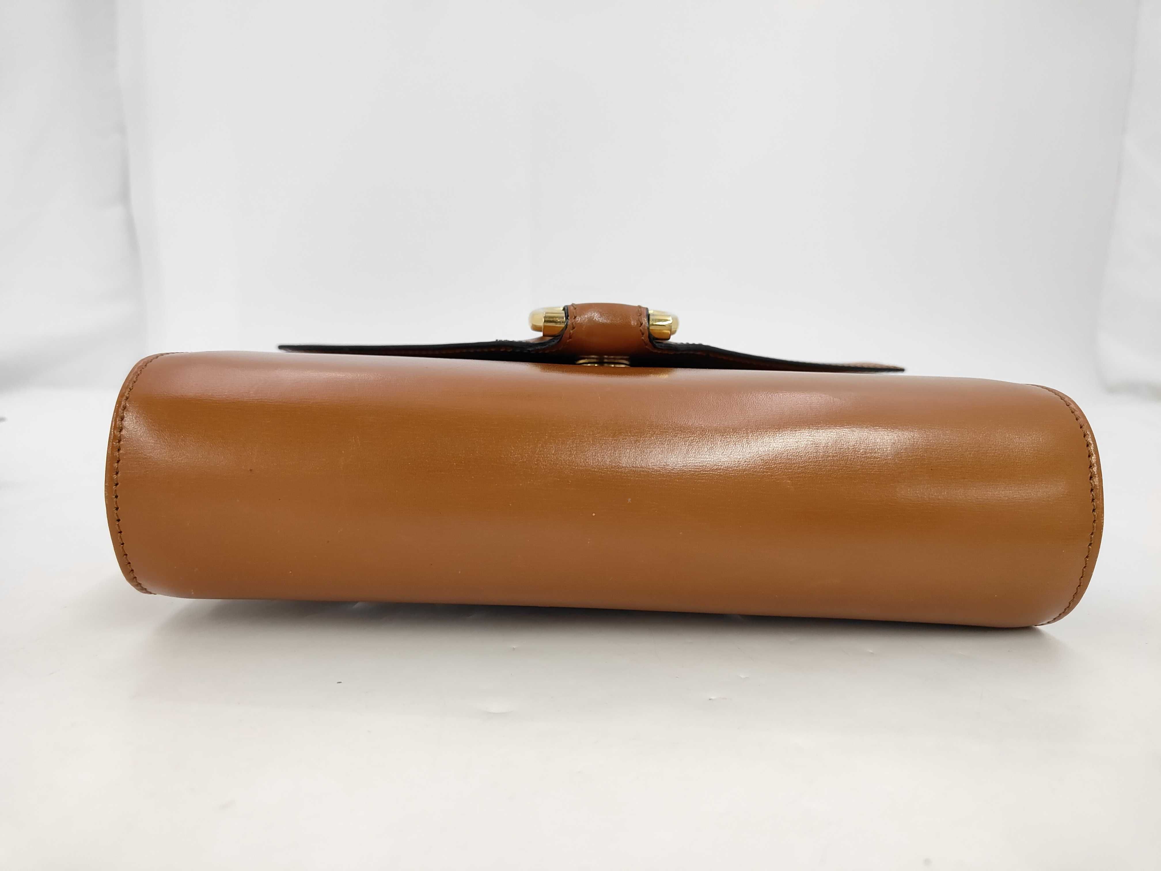 shoulder bag, brown, with dust bag. — view 3