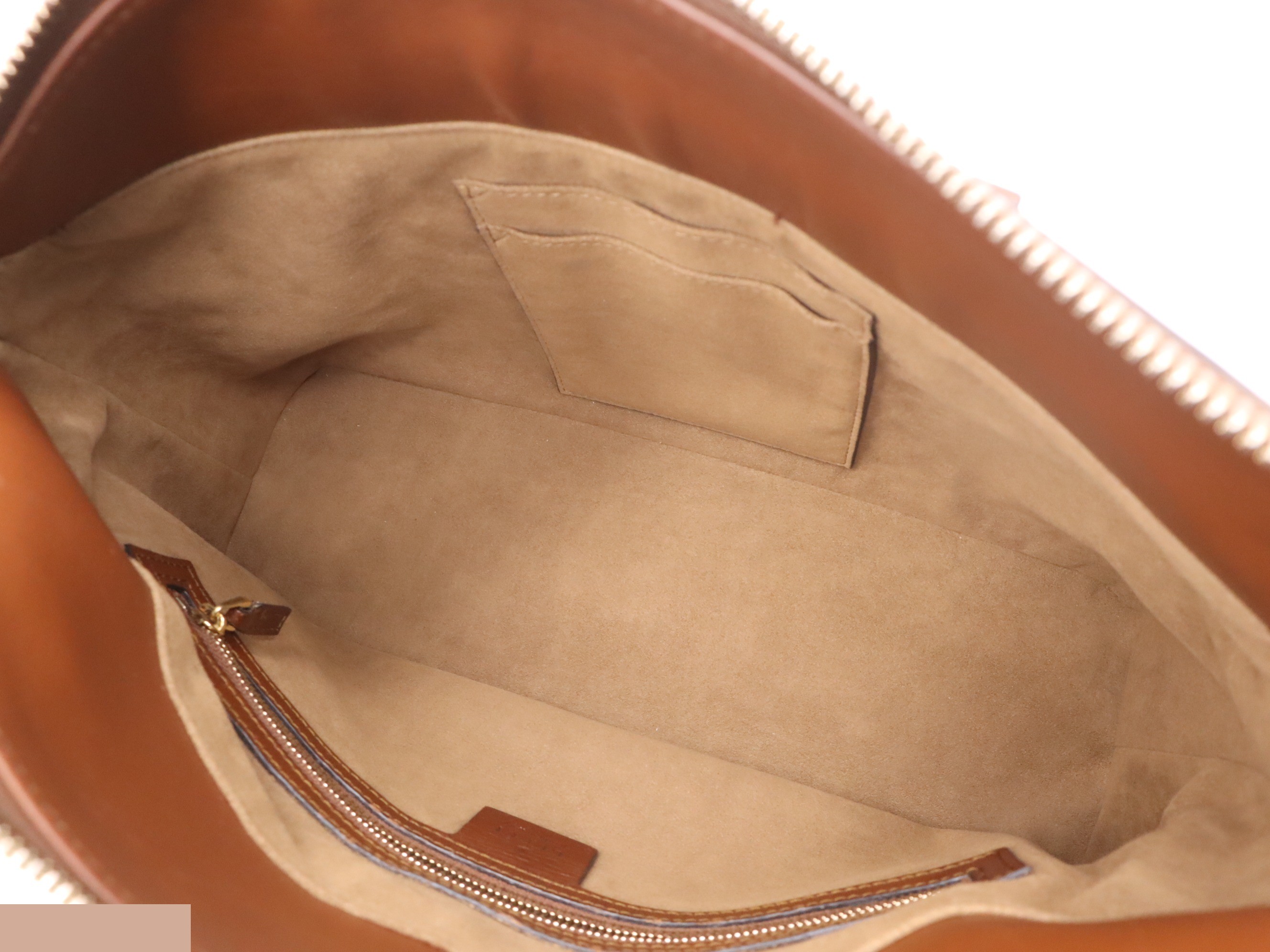 Canvas x Leather GG Supreme Small Handbag, Brown, Gold Hardware — view 7