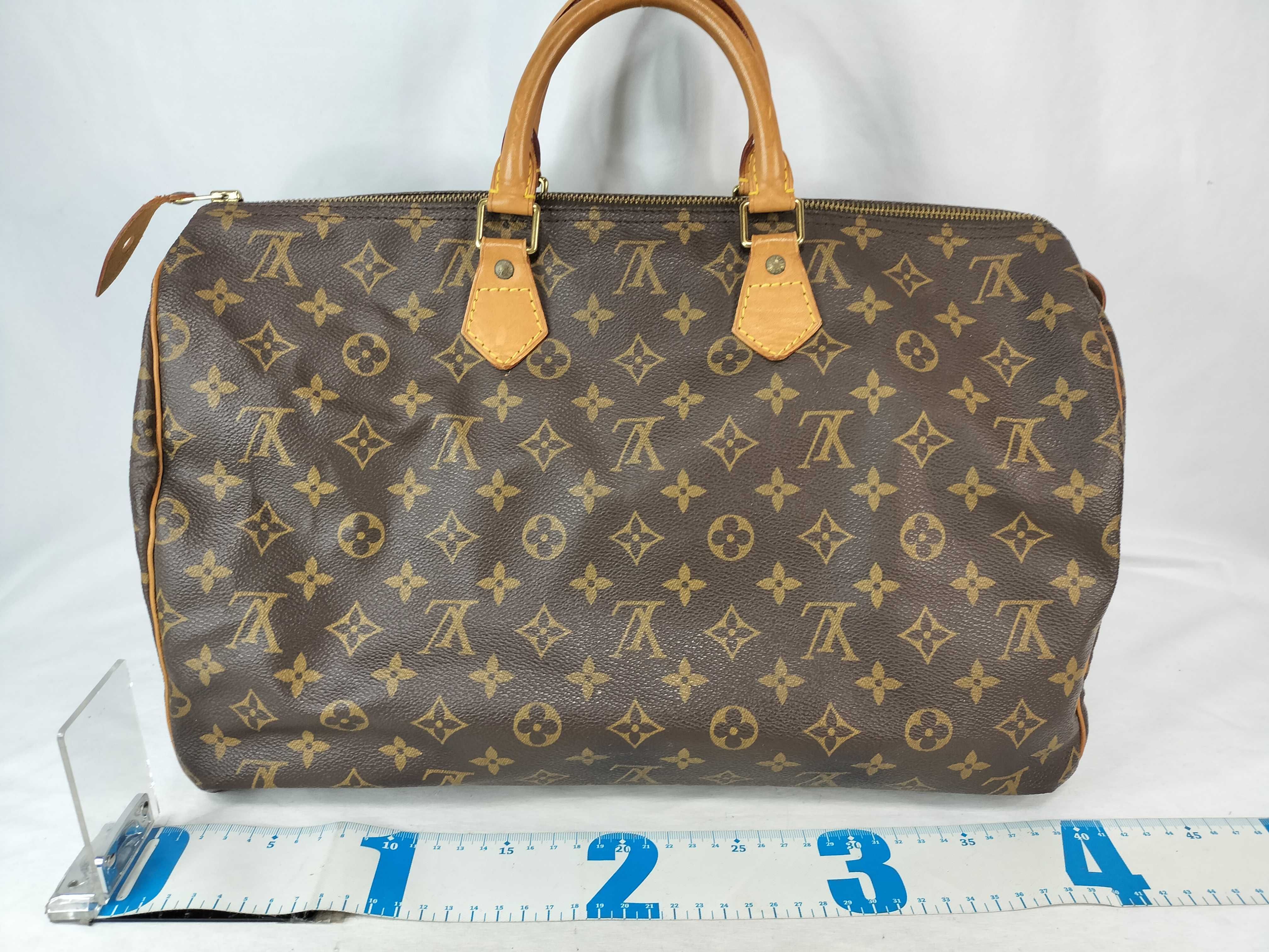 Monogram Speedy 40 SP0957 Handbag (The pull tab has been glued back on.) — view 2