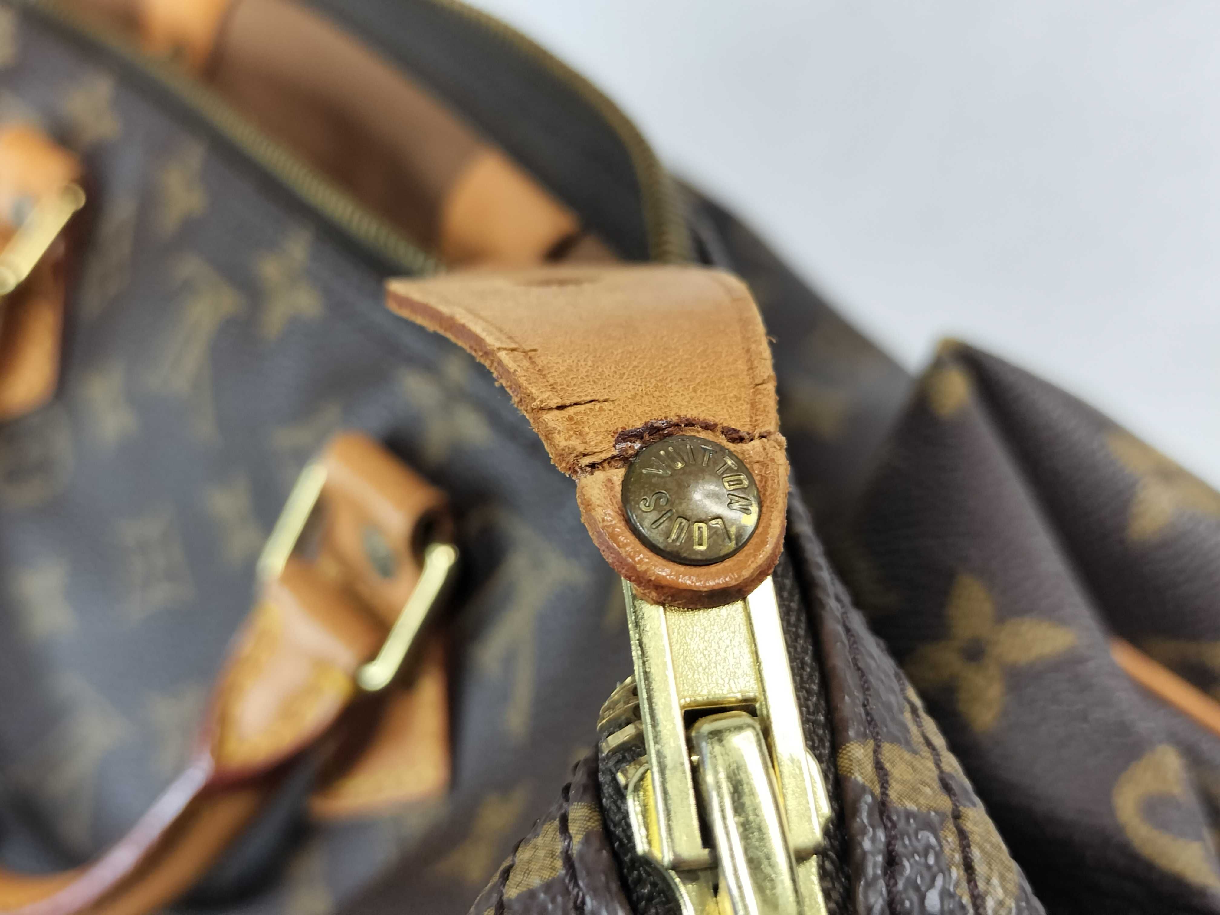 Monogram Speedy 40 SP0957 Handbag (The pull tab has been glued back on.) — view 13