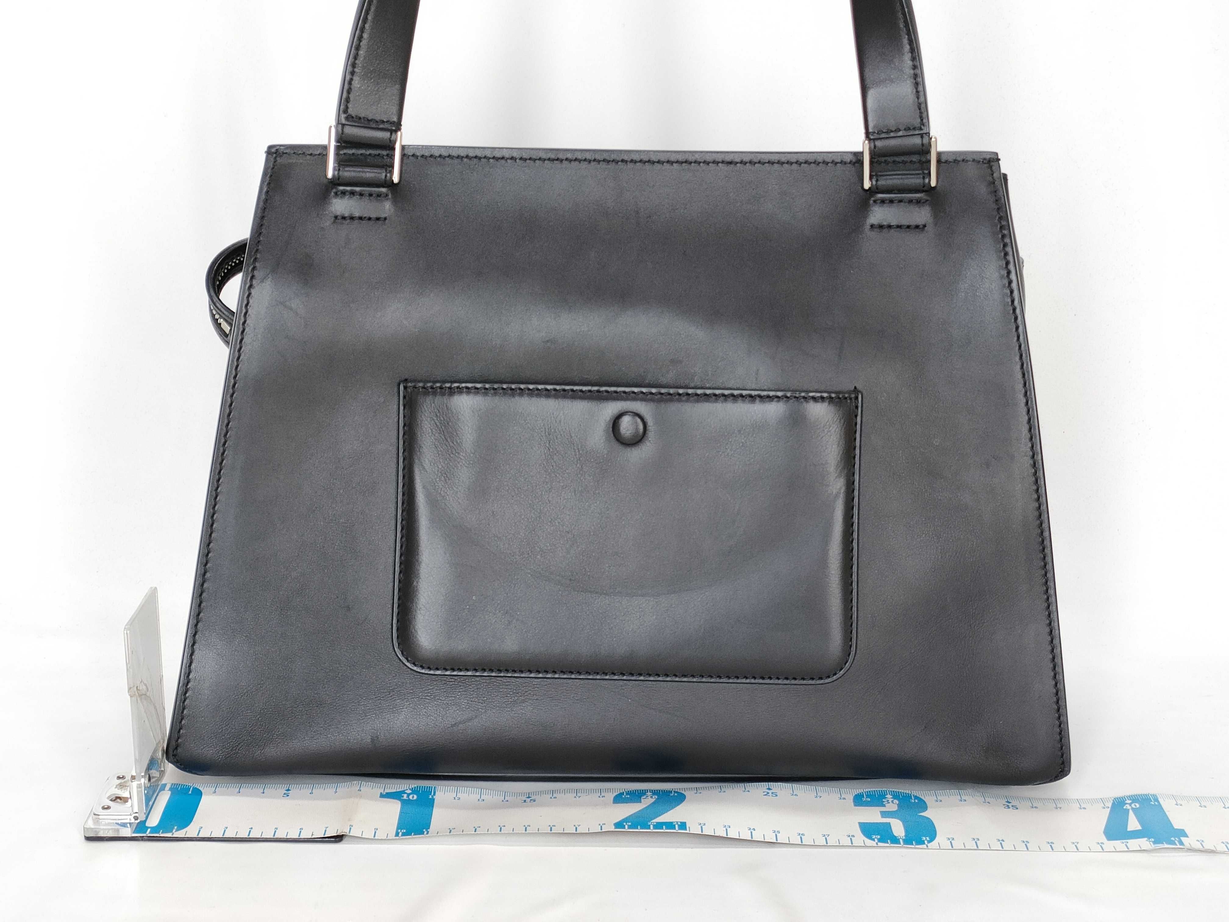 Edge Bag Tote Bag (Black & Gray) Tote Bag — view 2