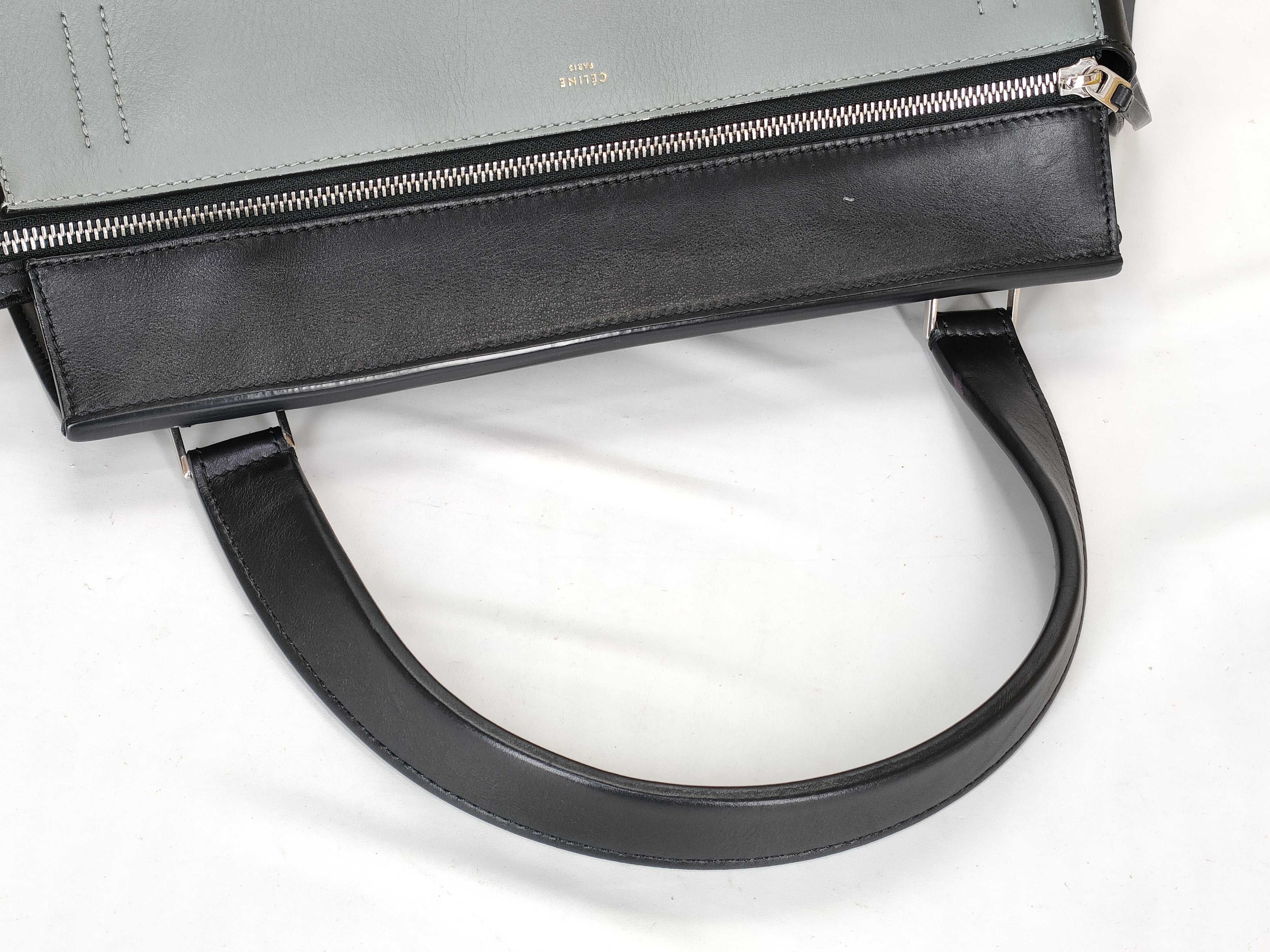 Edge Bag Tote Bag (Black & Gray) Tote Bag — view 3