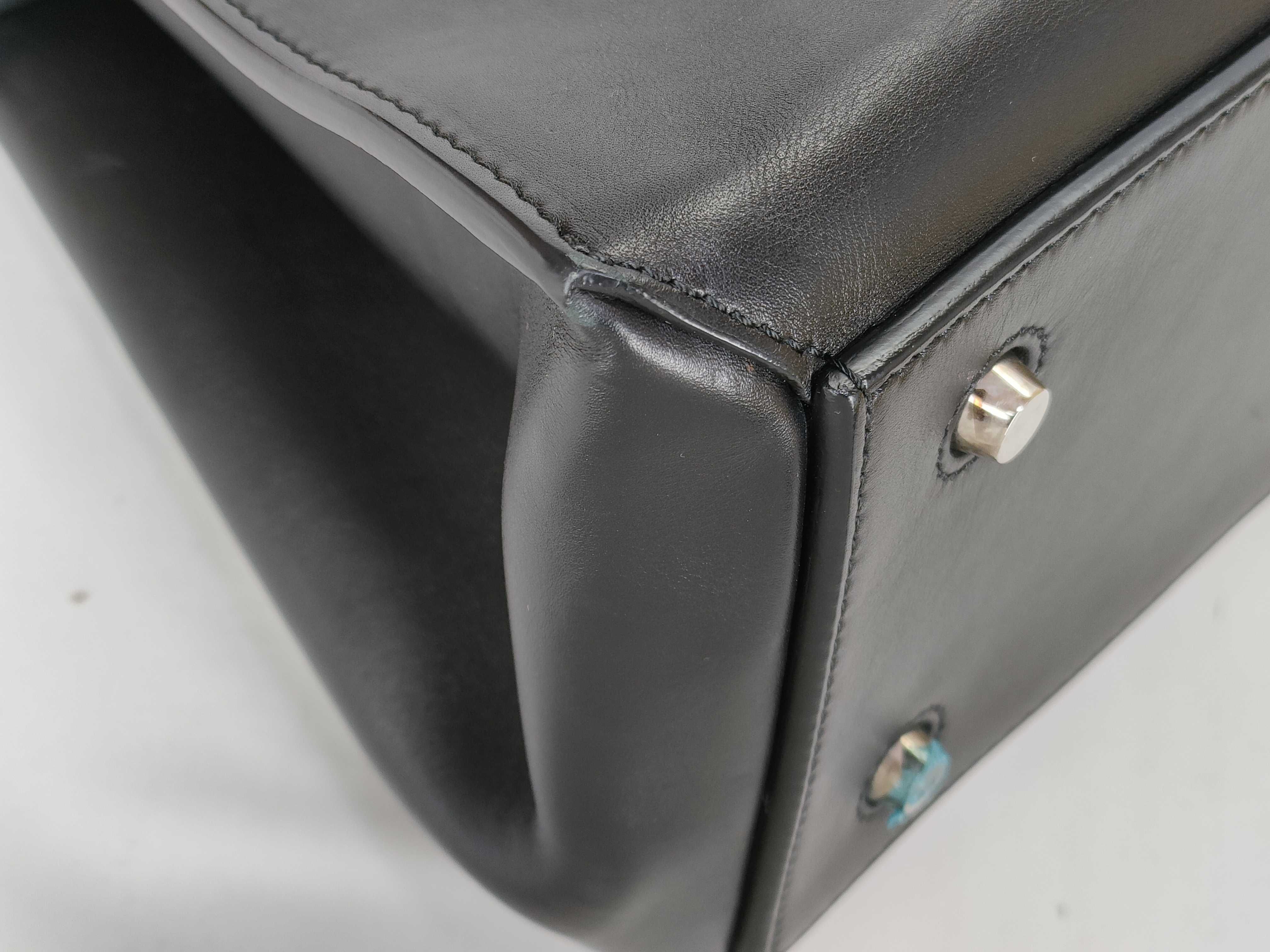 Edge Bag Tote Bag (Black & Gray) Tote Bag — view 7