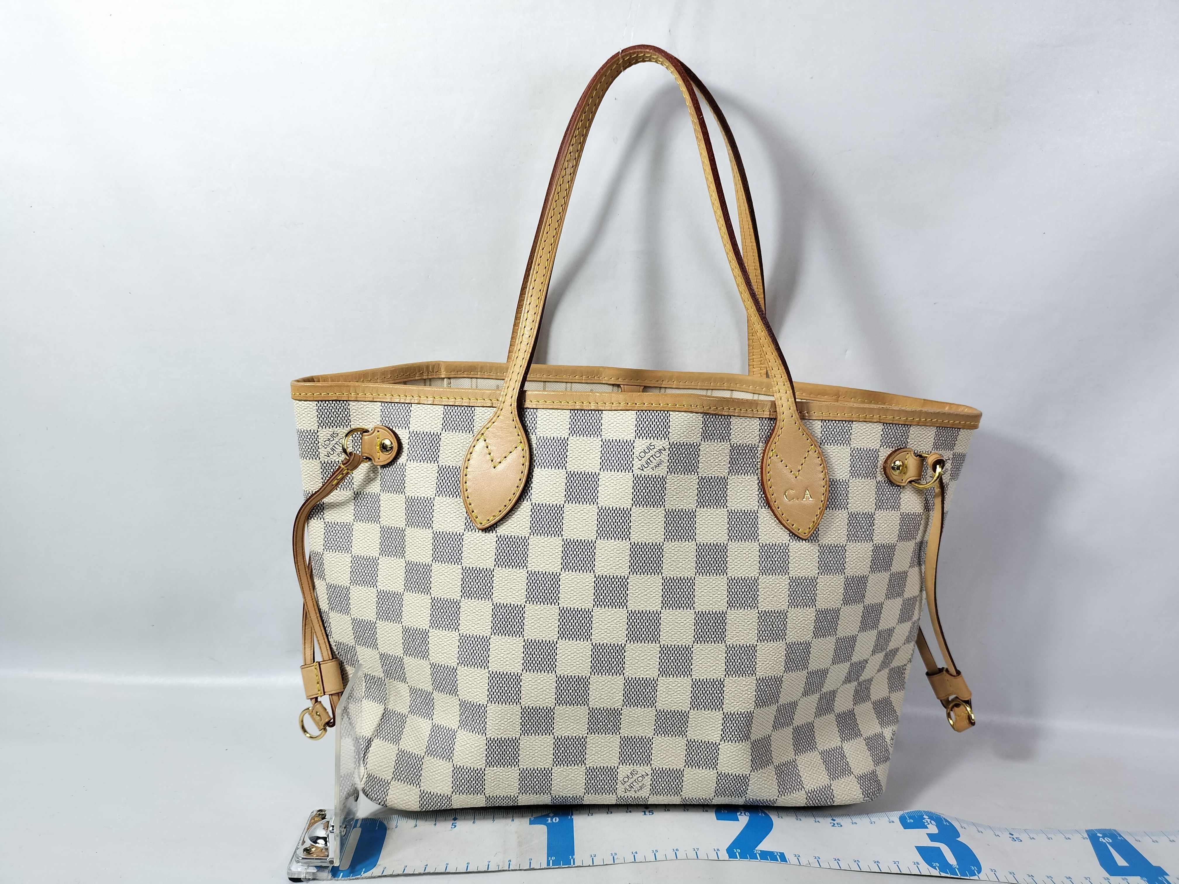 Damier Azur Neverfull PM Tote Bag — view 2