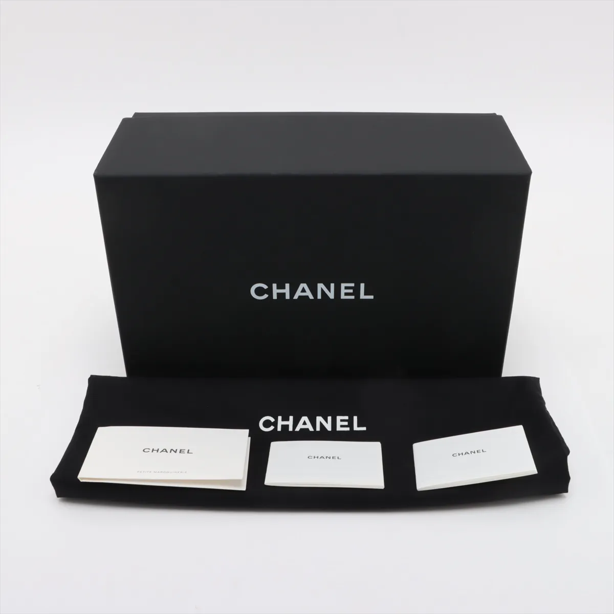 [Individually wrapped] Chanel Matelasse 23 caviar skin double flap double chain bag black gold hardware PC09U55H random plate A01113 — view 13