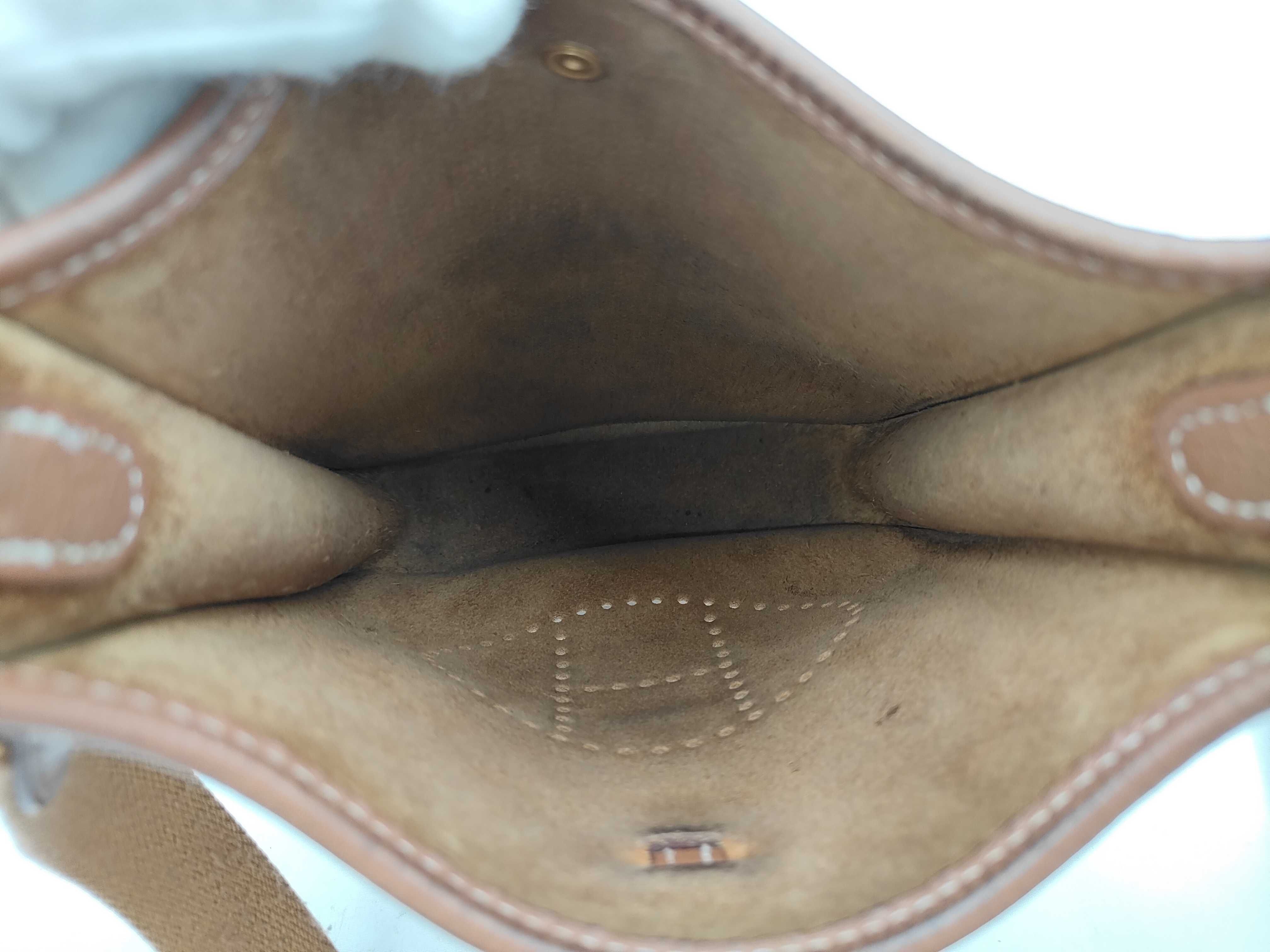 Evelyne TPM Taurillon Leather, Gold Hardware, U Stamp Shoulder Bag — view 9