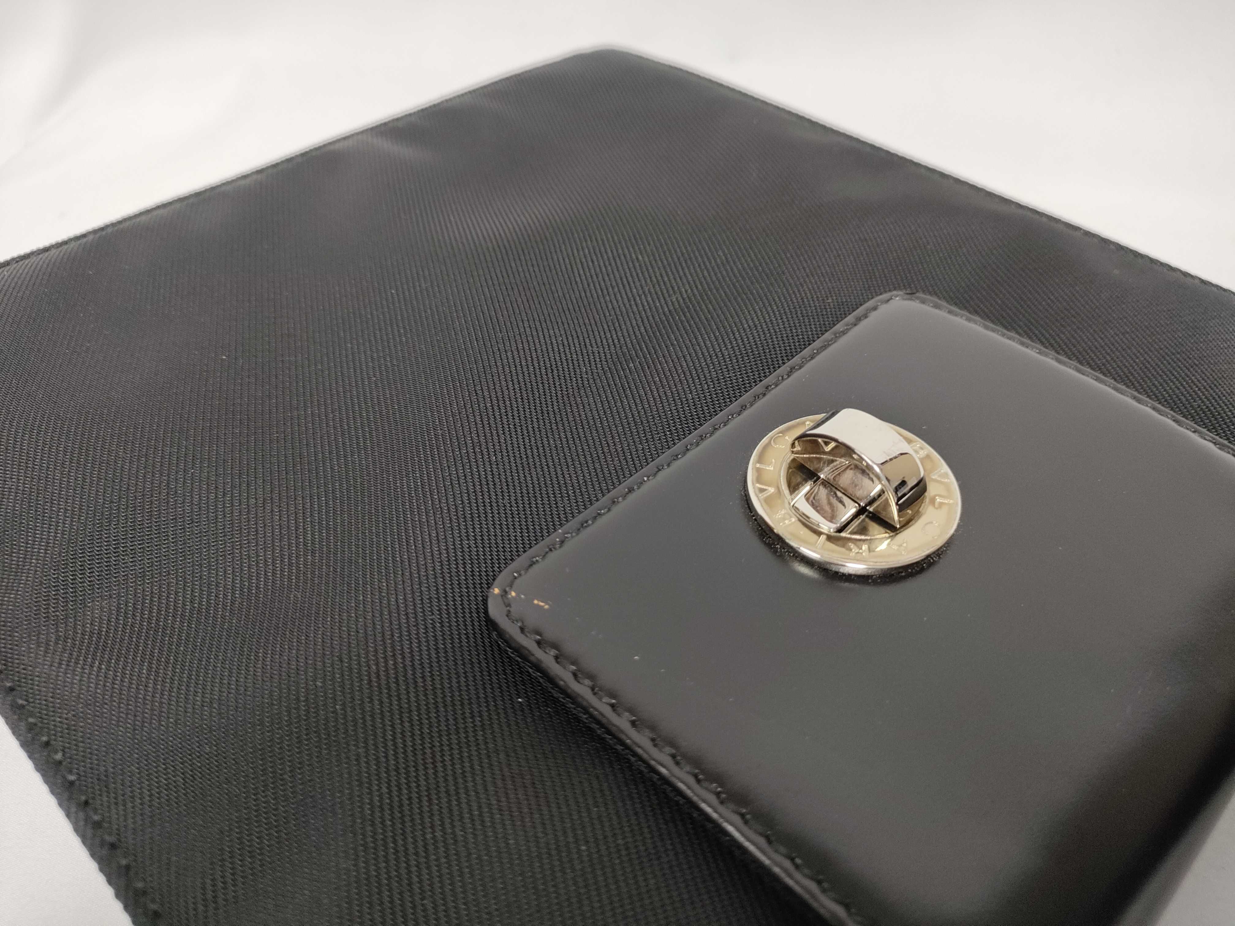 Bulgari Nylon Turnlock Handbag — view 12