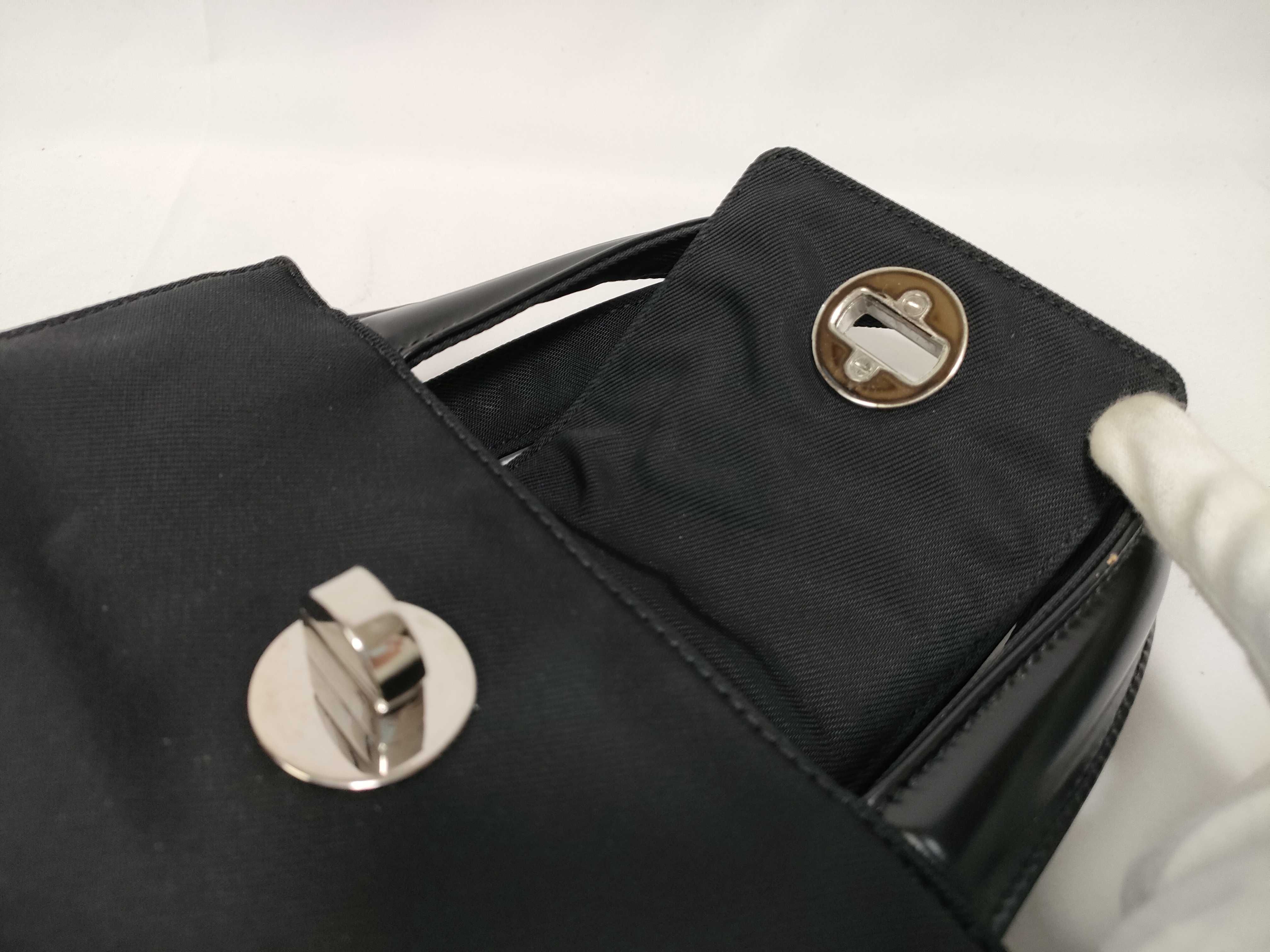Bulgari Nylon Turnlock Handbag — view 14