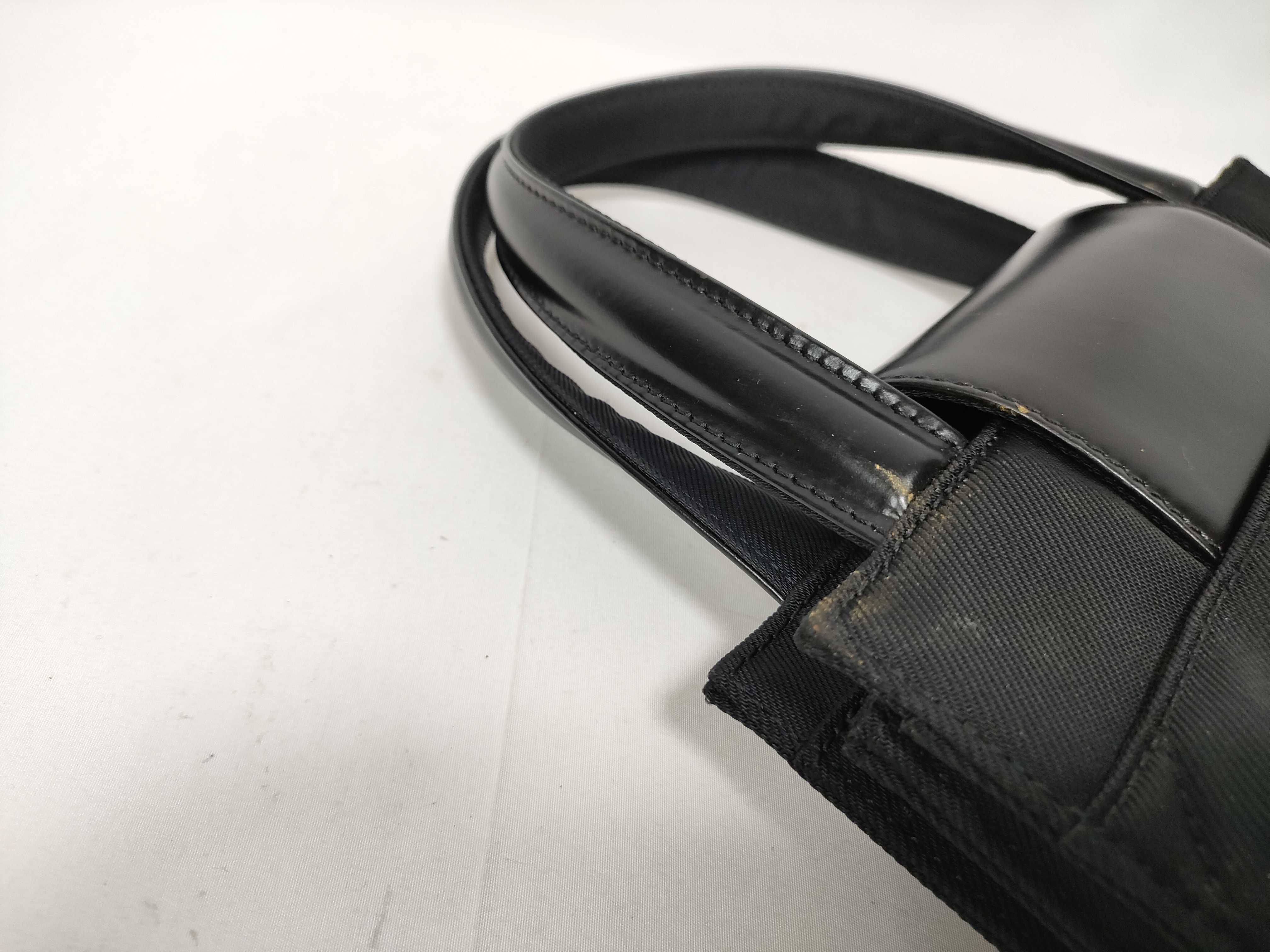 Bulgari Nylon Turnlock Handbag — view 7