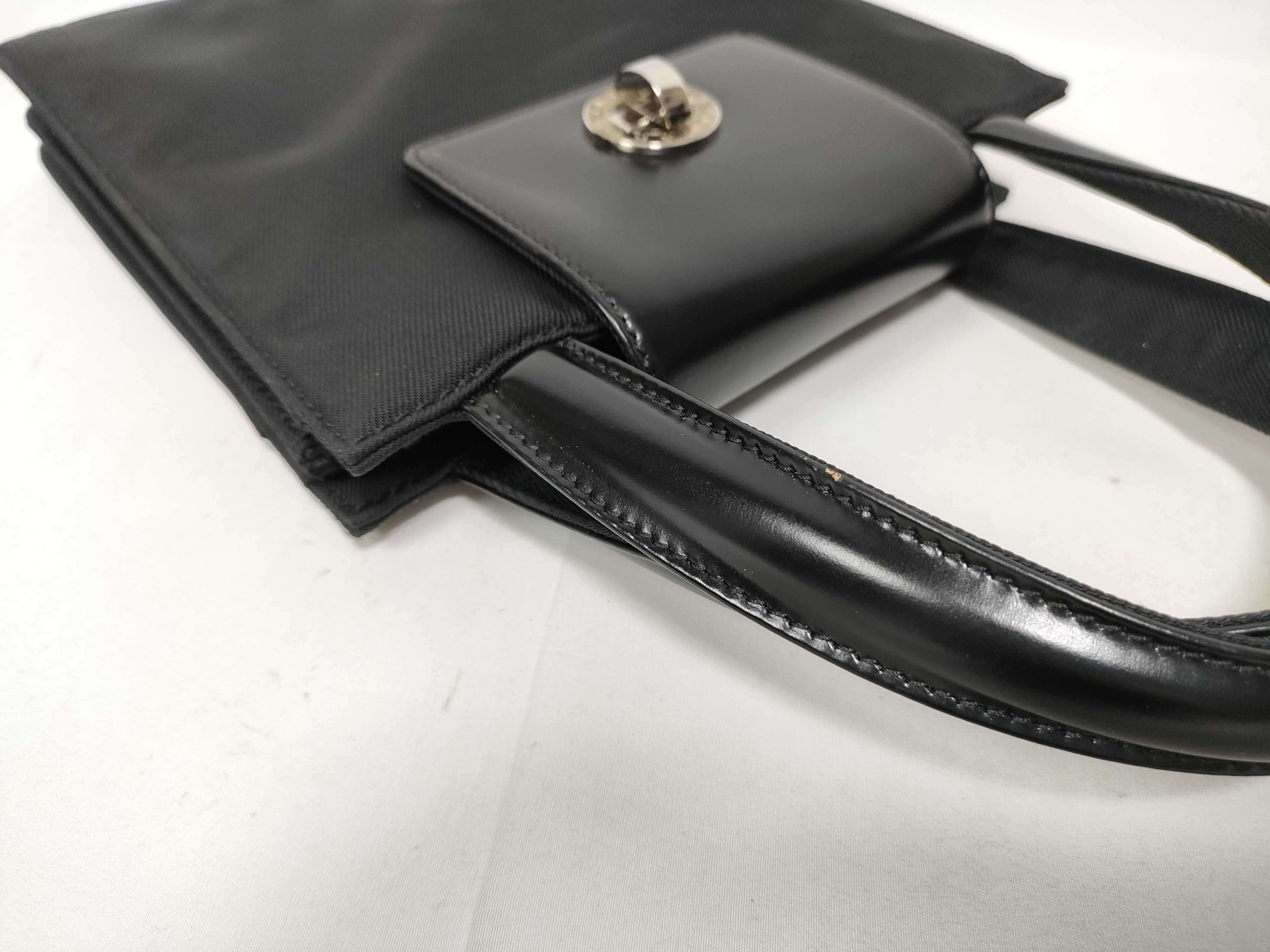 Bulgari Nylon Turnlock Handbag — view 10