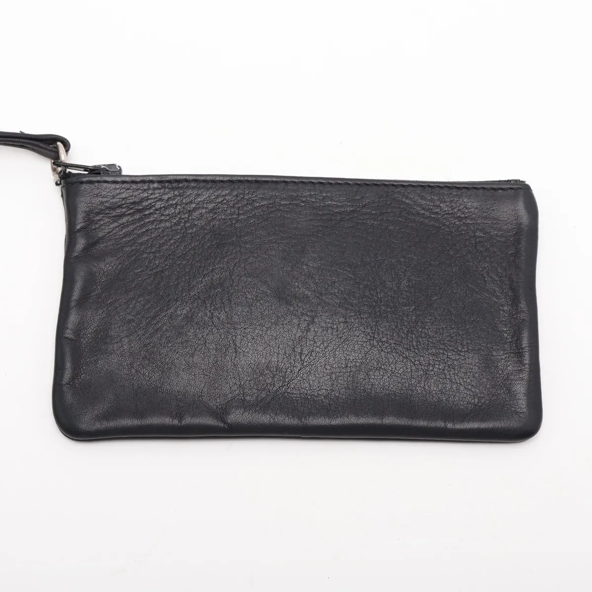 Bicolore Lambskin Shoulder Bag, Black with Gold Hardware — view 9