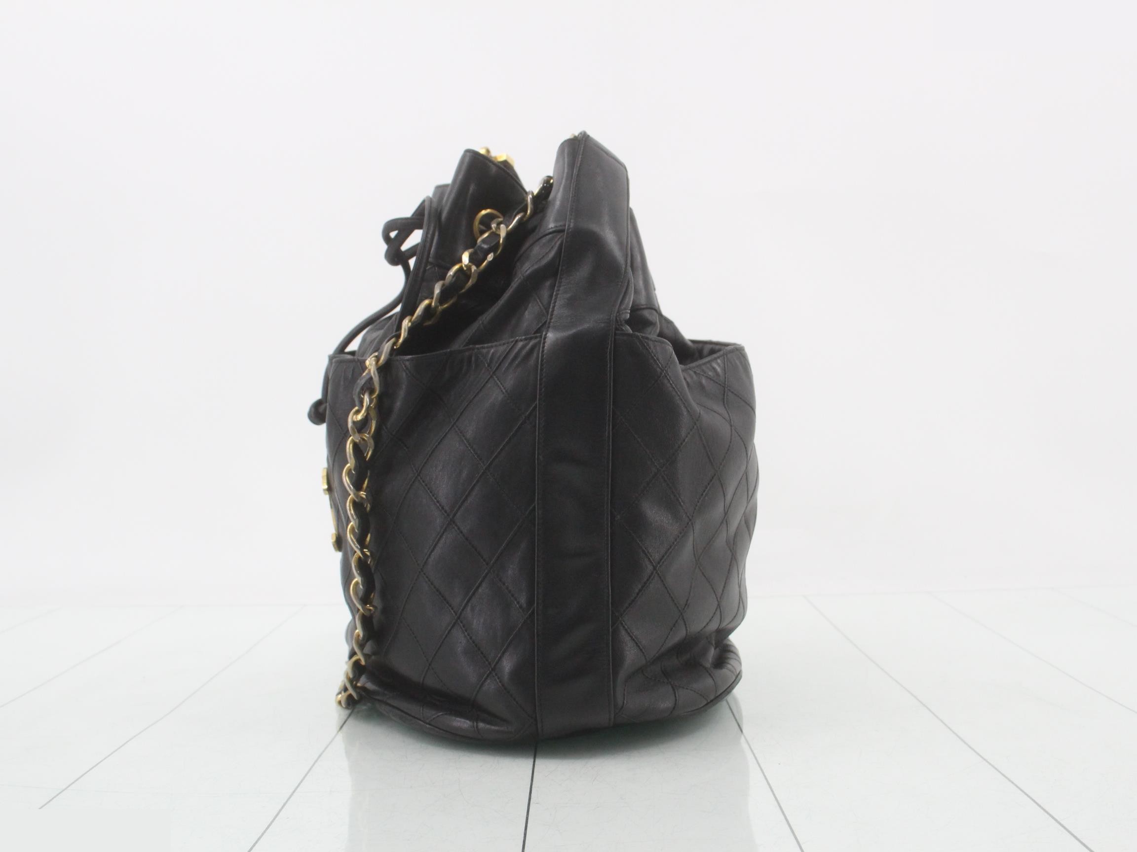 Bicolore drawstring shoulder bag — view 3