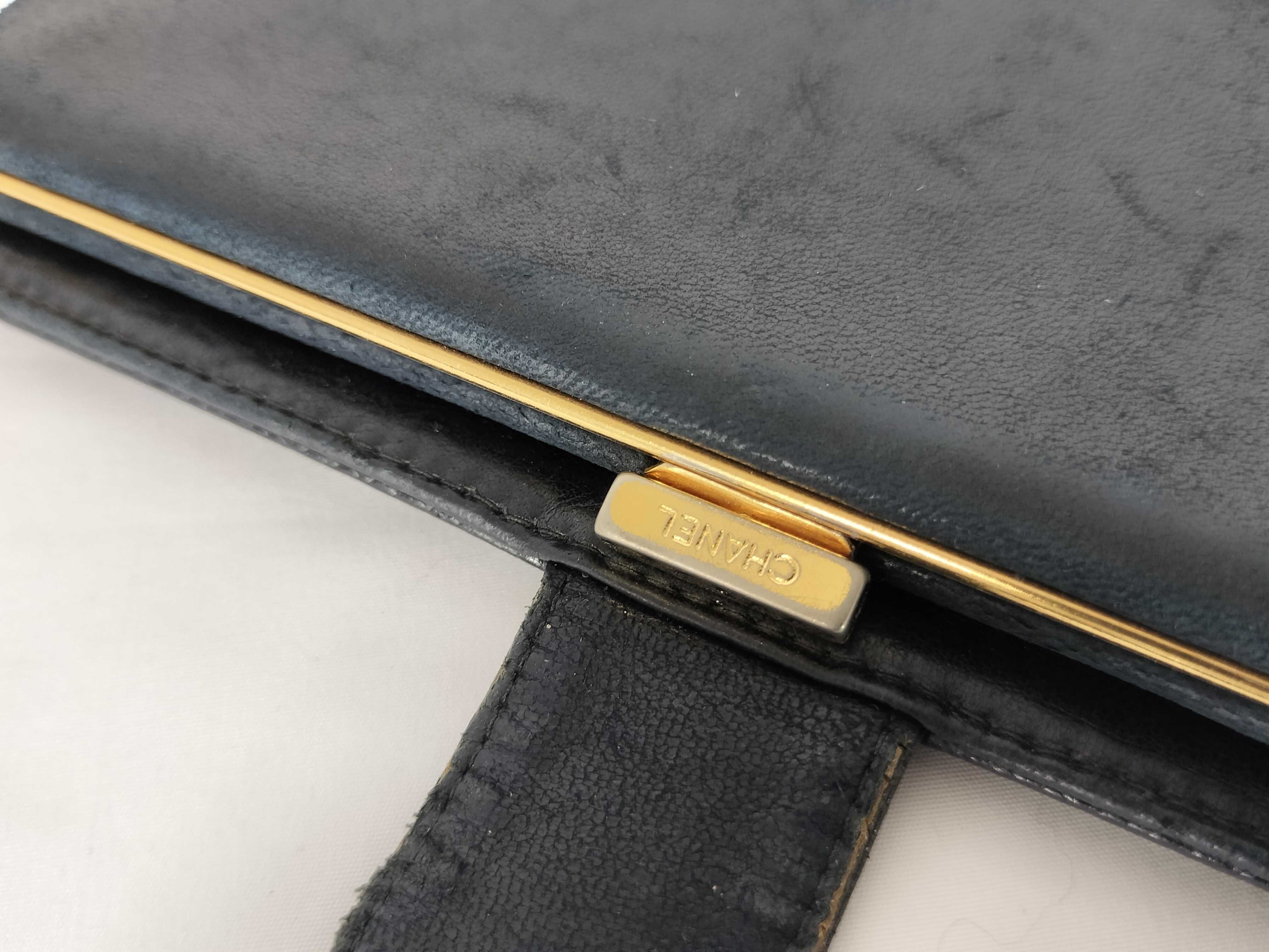 Caviar Skin Coco Mark Clasp Long Wallet — view 12