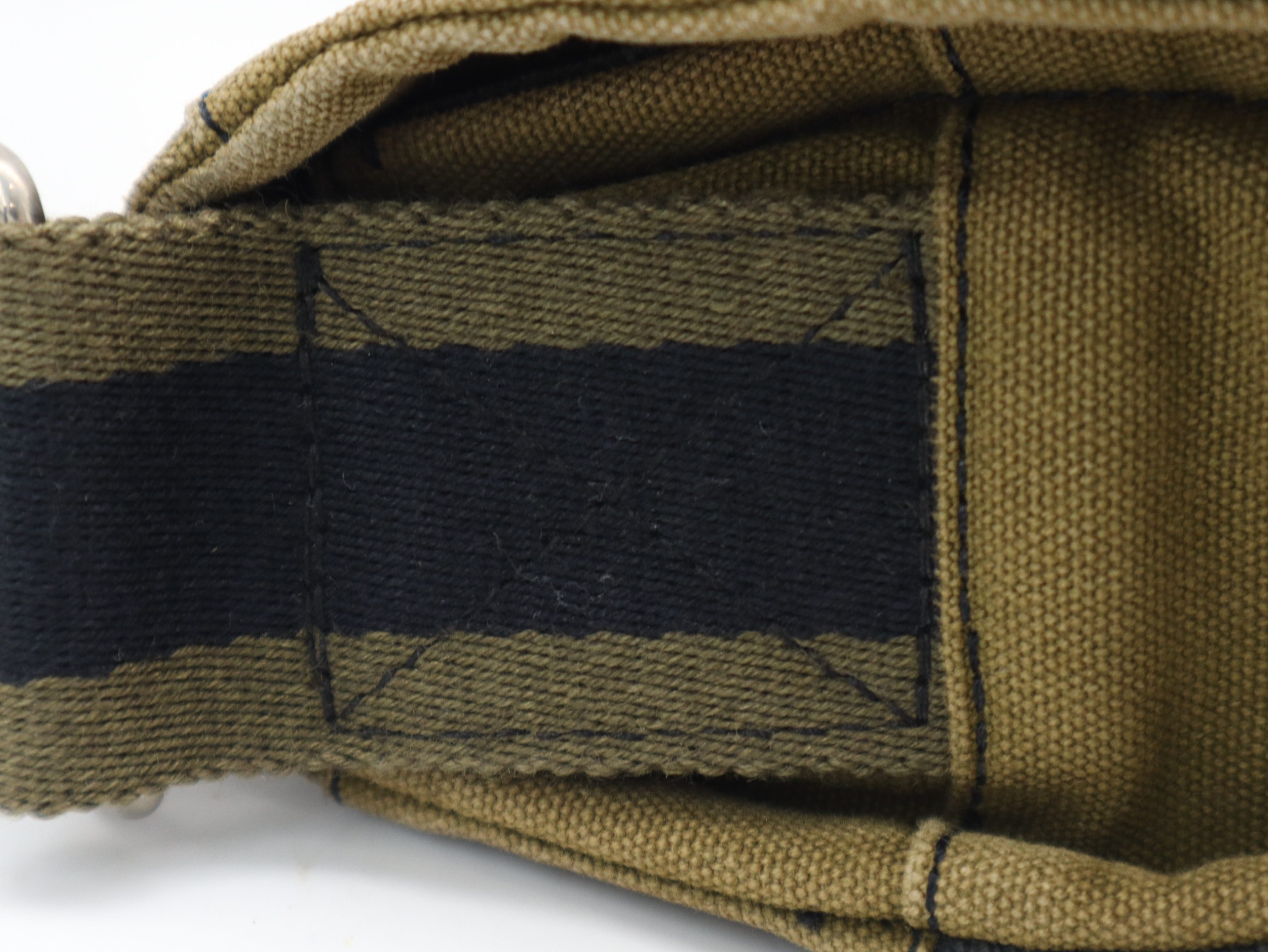 SAC Fourre-Tout Bassas PM Shoulder Bag Black Khaki Shoulder Bag — view 8