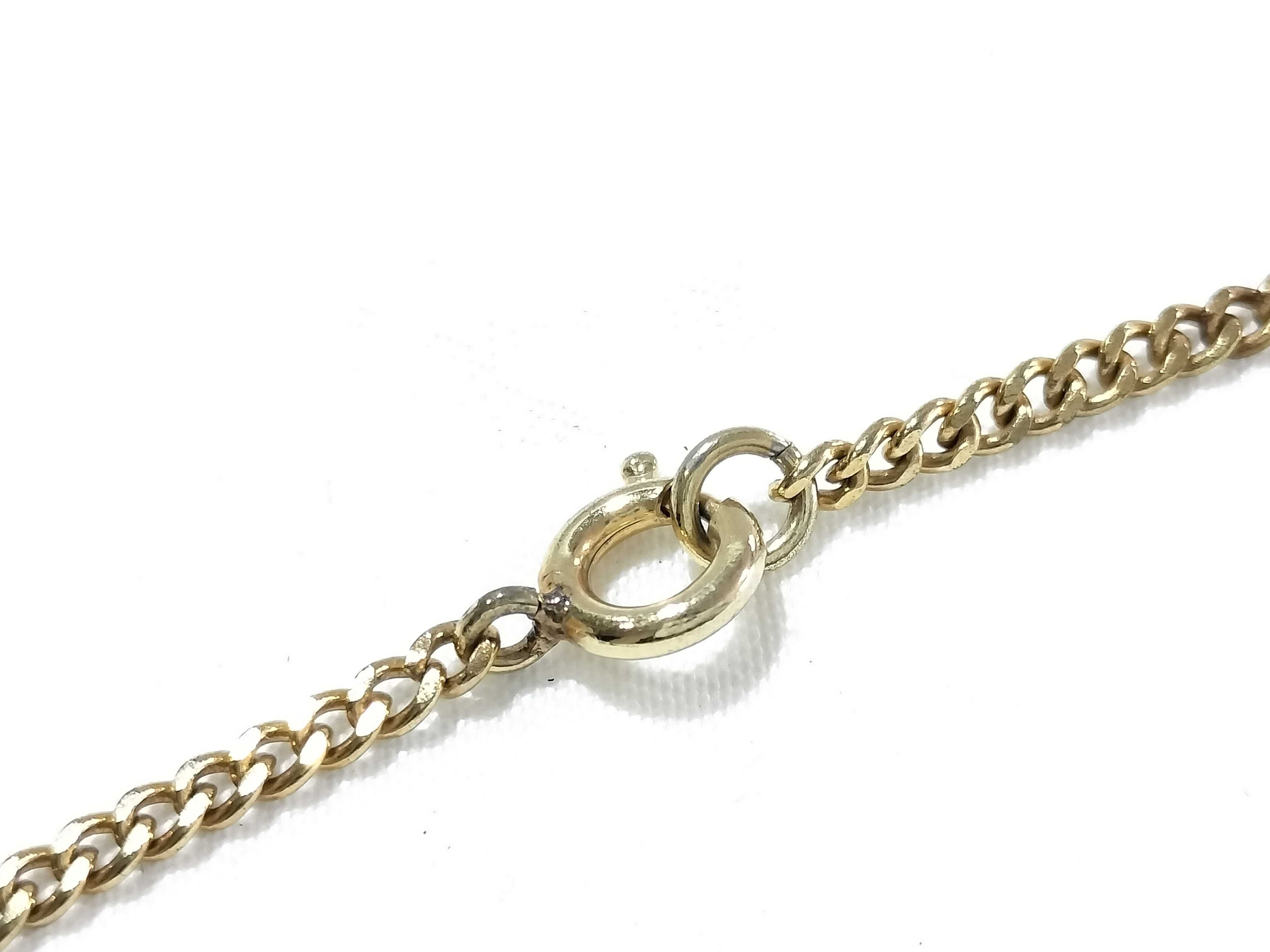 necklace, gold, logo, circle, and other accessories. — view 4