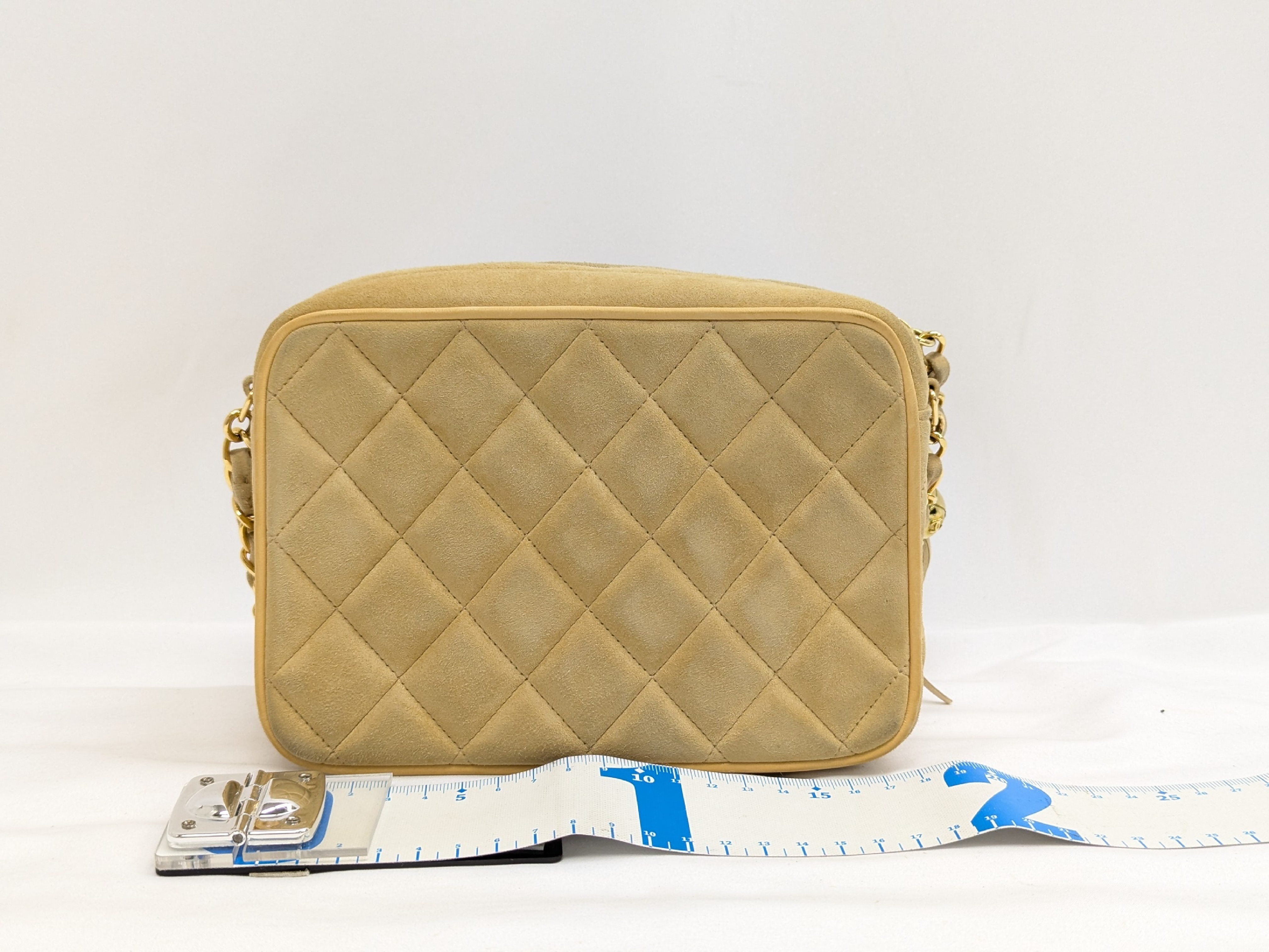 Suede Long Fringe Mini Matelassé Yellow Shoulder Bag (Serial No. 2) — view 2