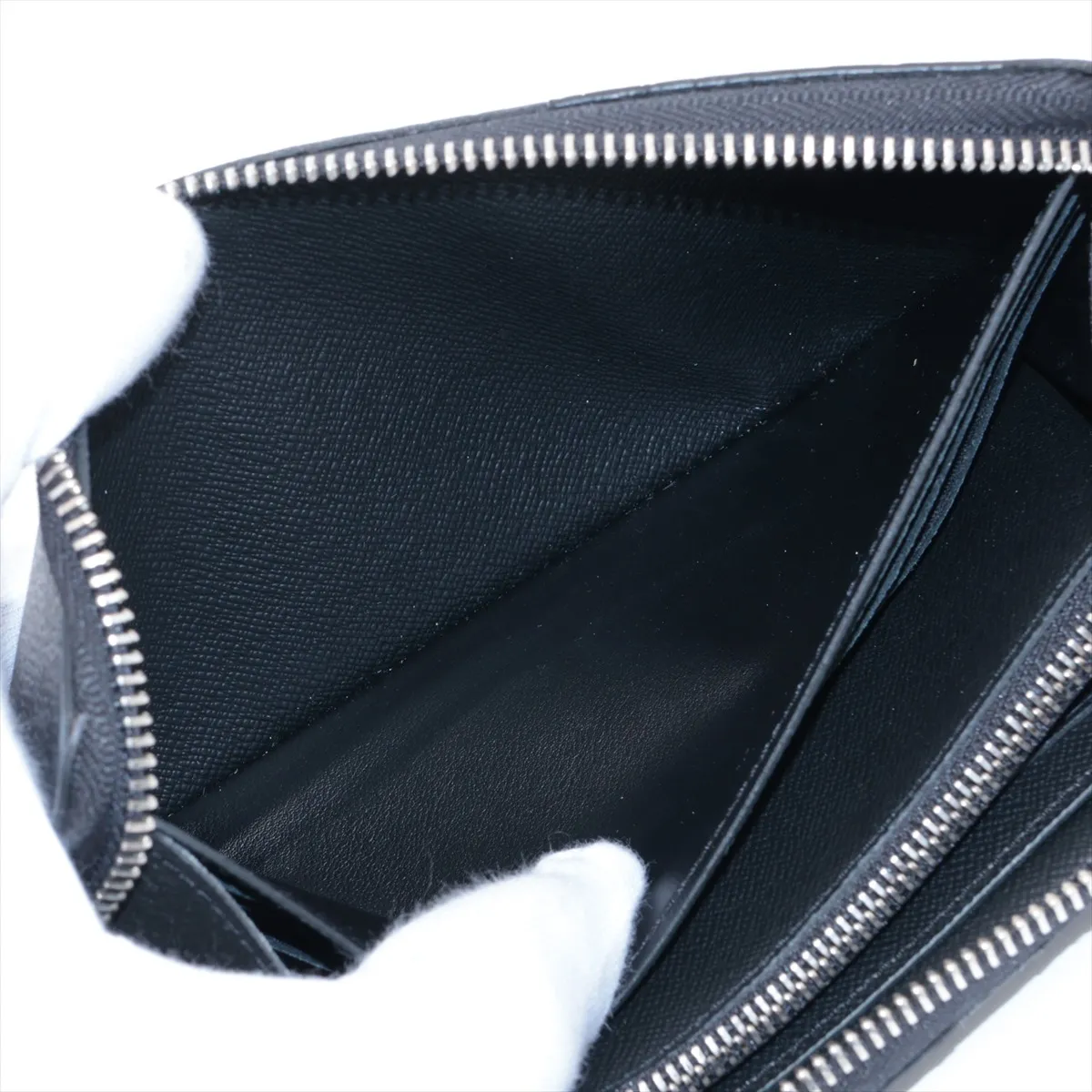 Damier Graphite Zippy Wallet Horizontal N00056 Noir Round Zip Wallet (RFID detected) — view 4