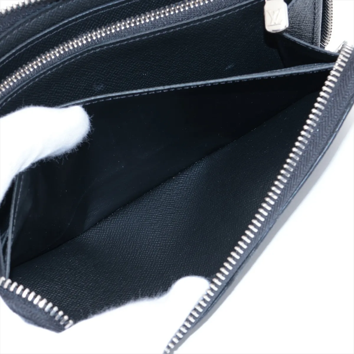 Damier Graphite Zippy Wallet Horizontal N00056 Noir Round Zip Wallet (RFID detected) — view 7