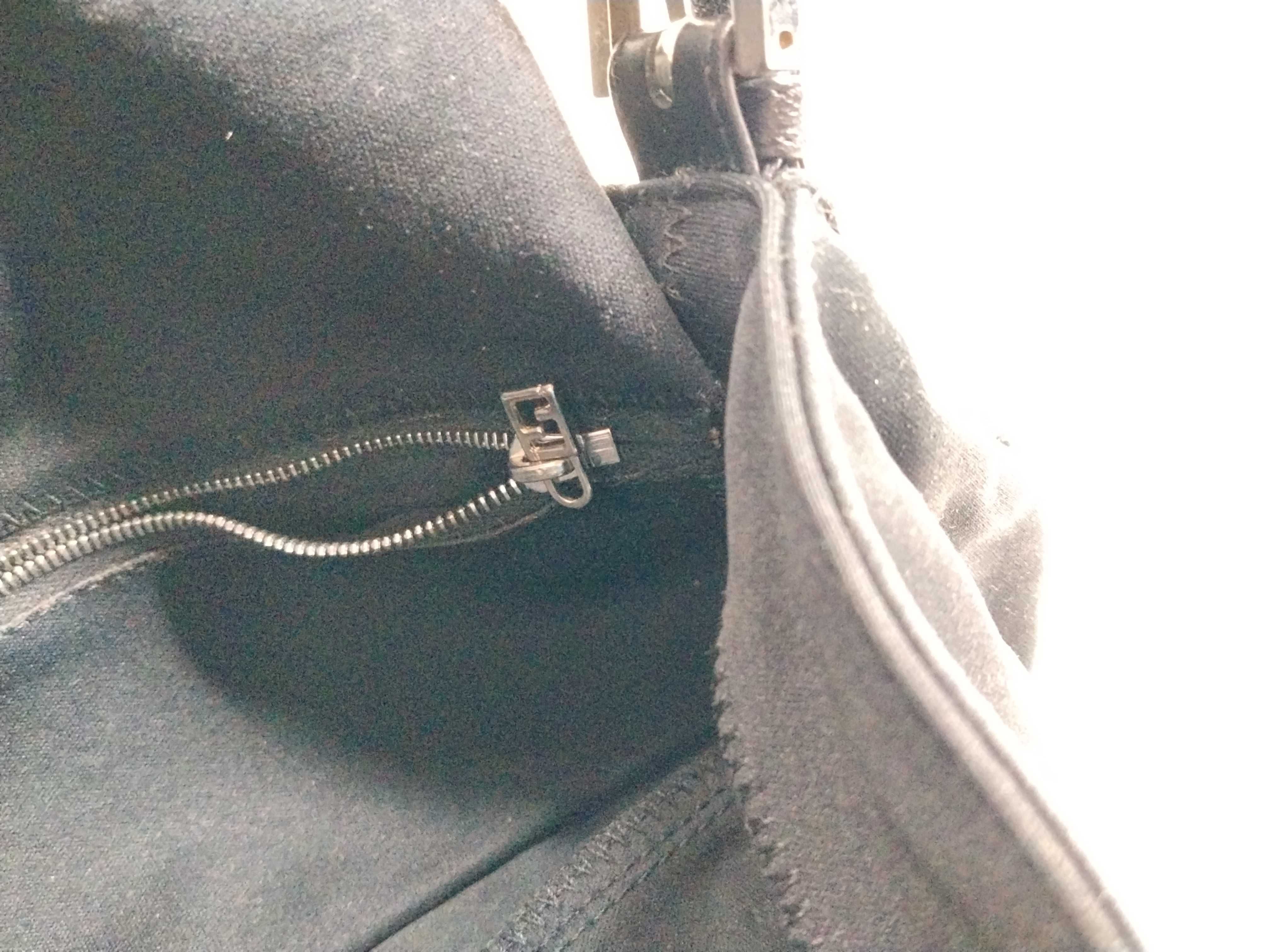 Mamma Bucket Black Cotton Jersey Shoulder Bag — view 11