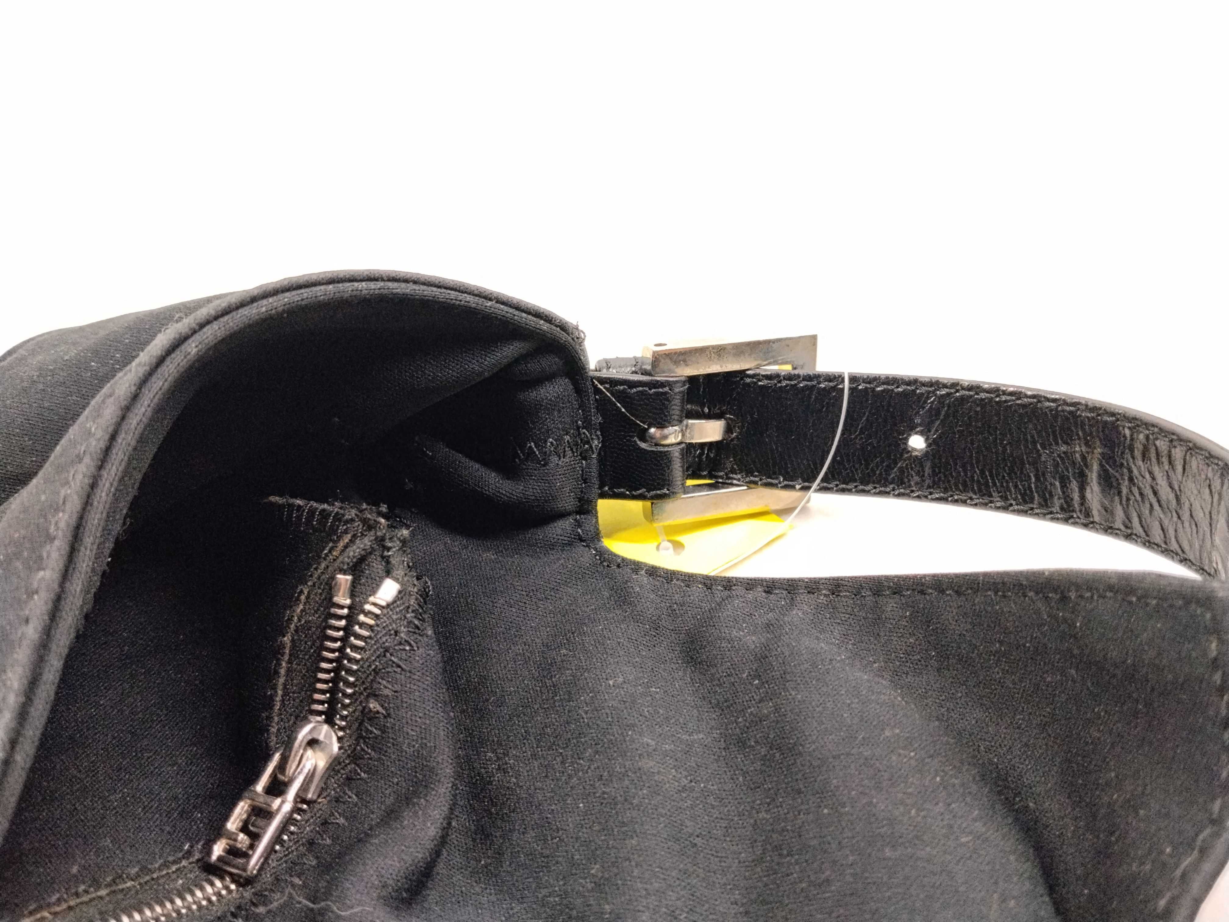 Mamma Bucket Black Cotton Jersey Shoulder Bag — view 14