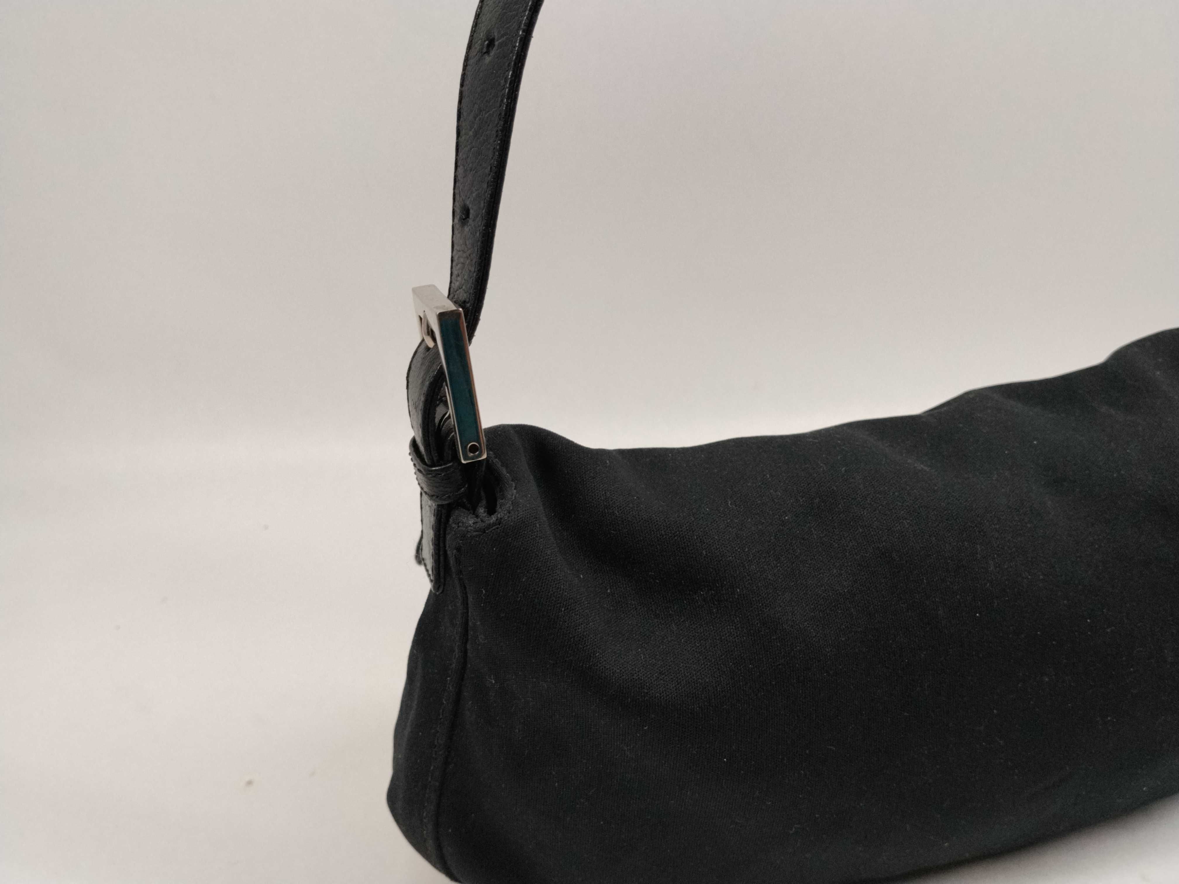 Mamma Bucket Black Cotton Jersey Shoulder Bag — view 3
