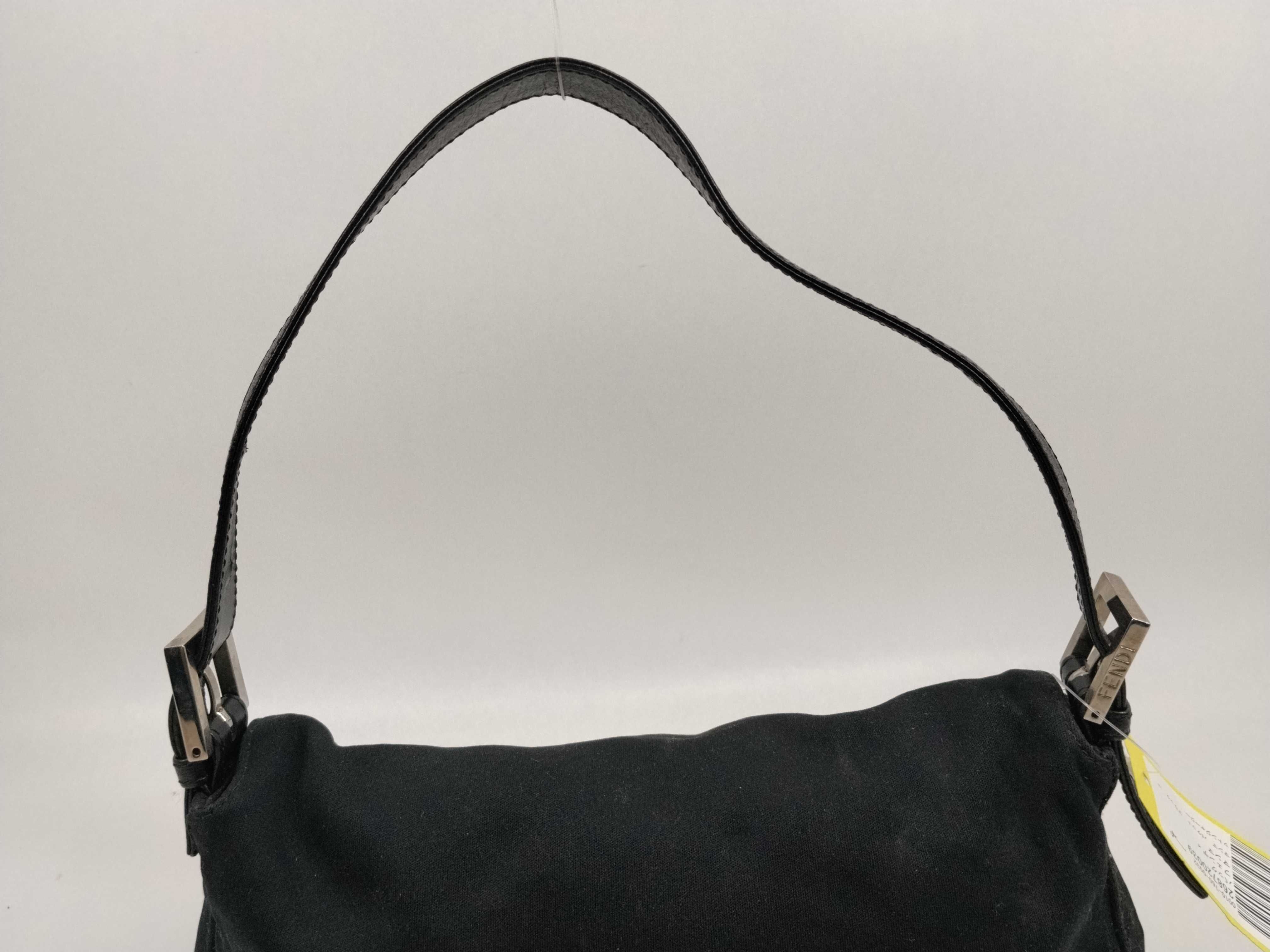 Mamma Bucket Black Cotton Jersey Shoulder Bag — view 4