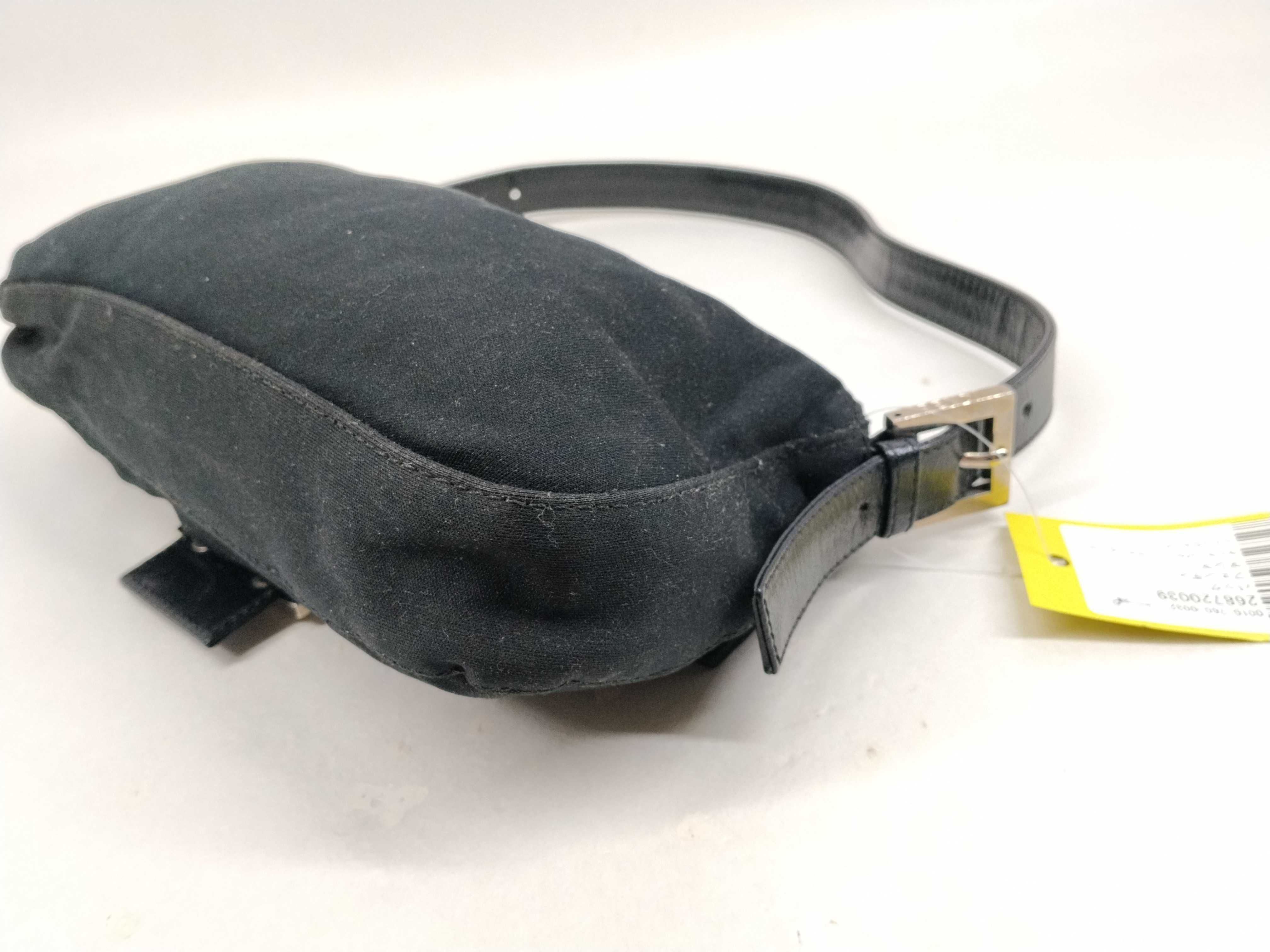 Mamma Bucket Black Cotton Jersey Shoulder Bag — view 6